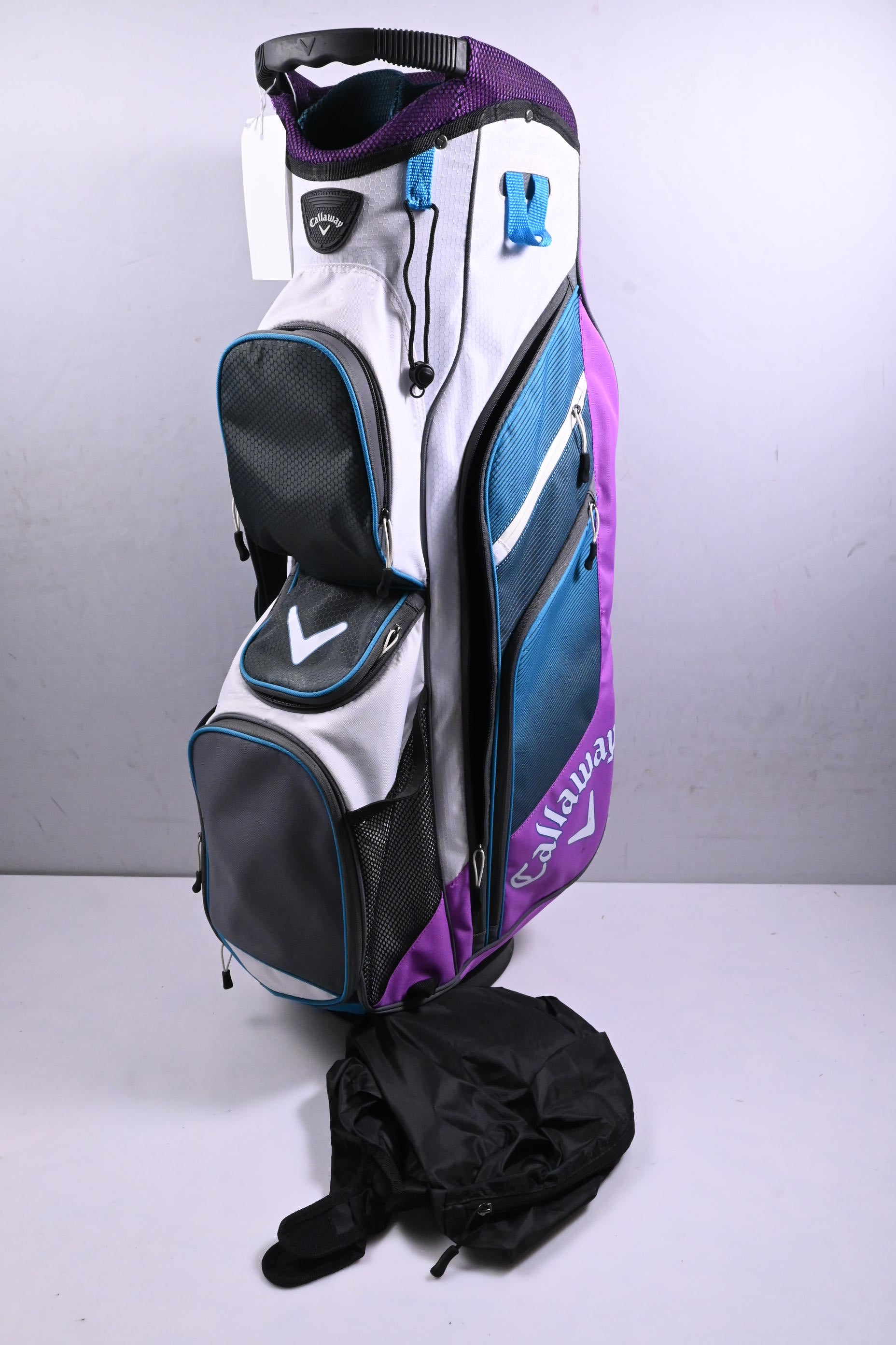 Ladies Callaway Chev ORG Cart Bag / 14-Way Divider / White, Blue, Purple