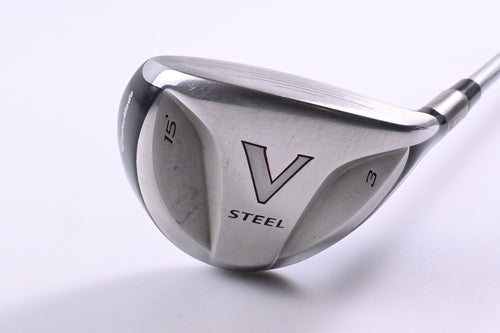 Ladies Taylormade V-Steel #3 Wood / 15 Degree / Ladies Flex Evenflow Green 45