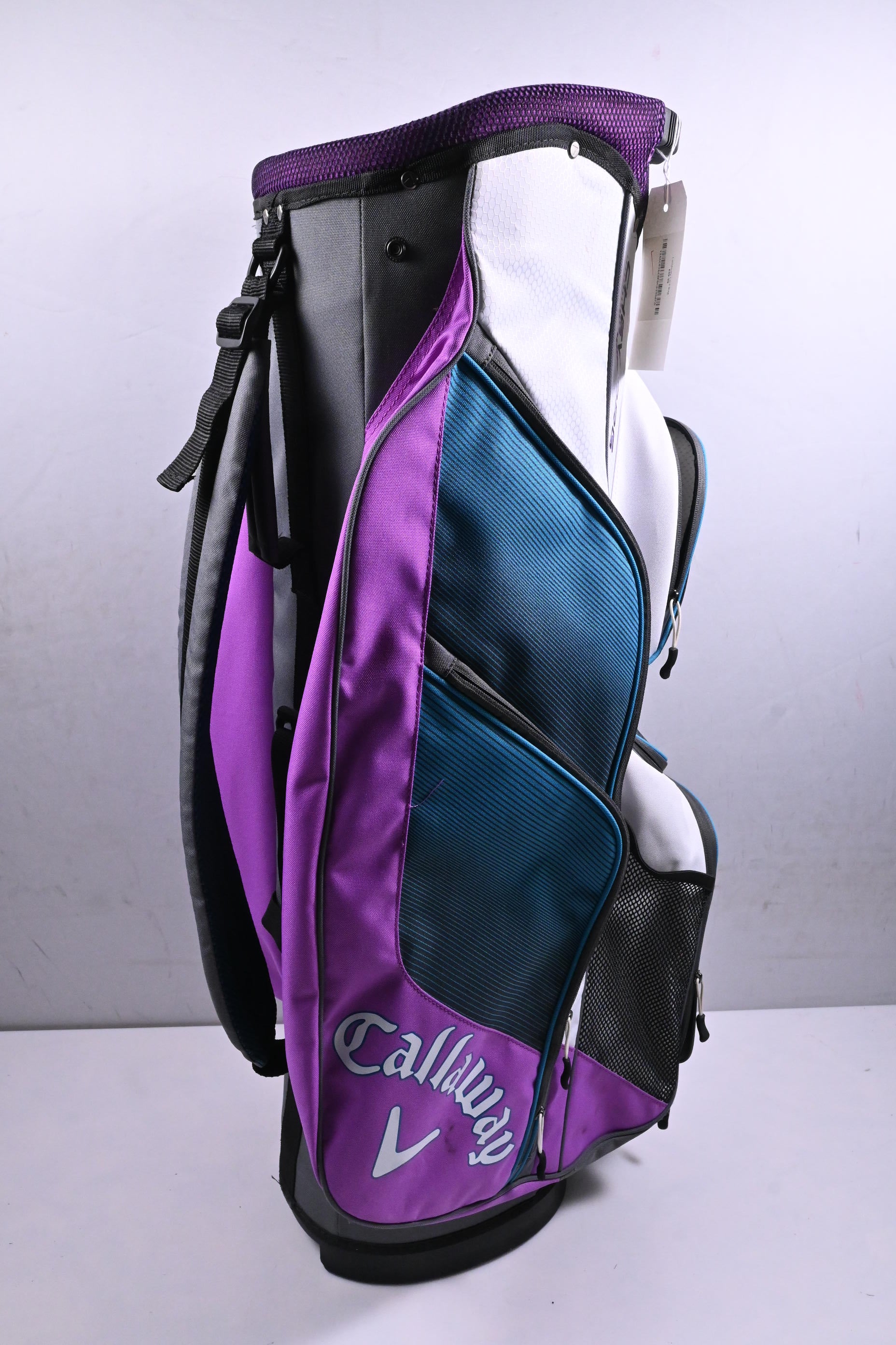 Ladies Callaway Chev ORG Cart Bag / 14-Way Divider / White, Blue, Purple