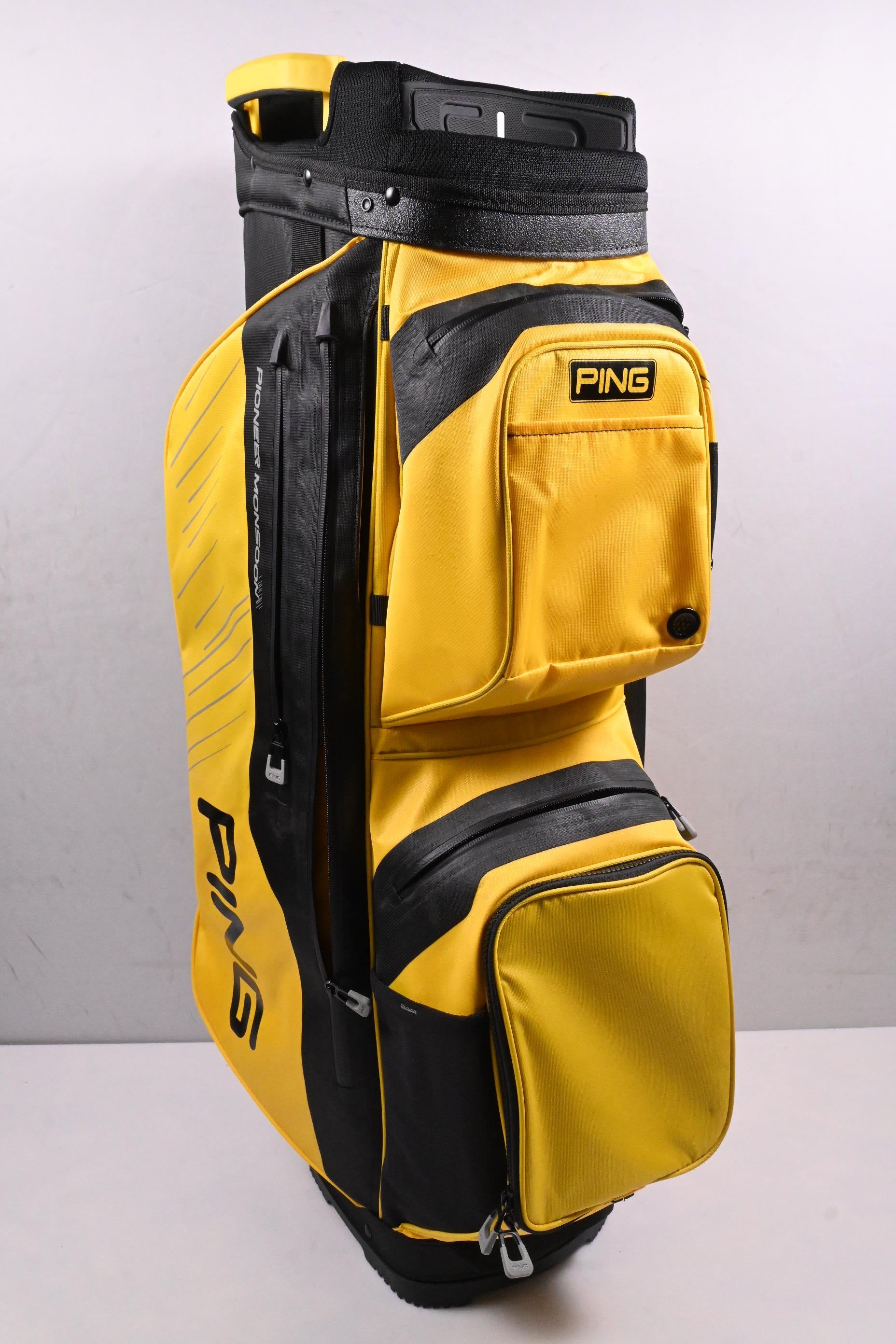 Ping Pioneer Monsoon Cart Bag / 15-Way Divider / Yellow, Black