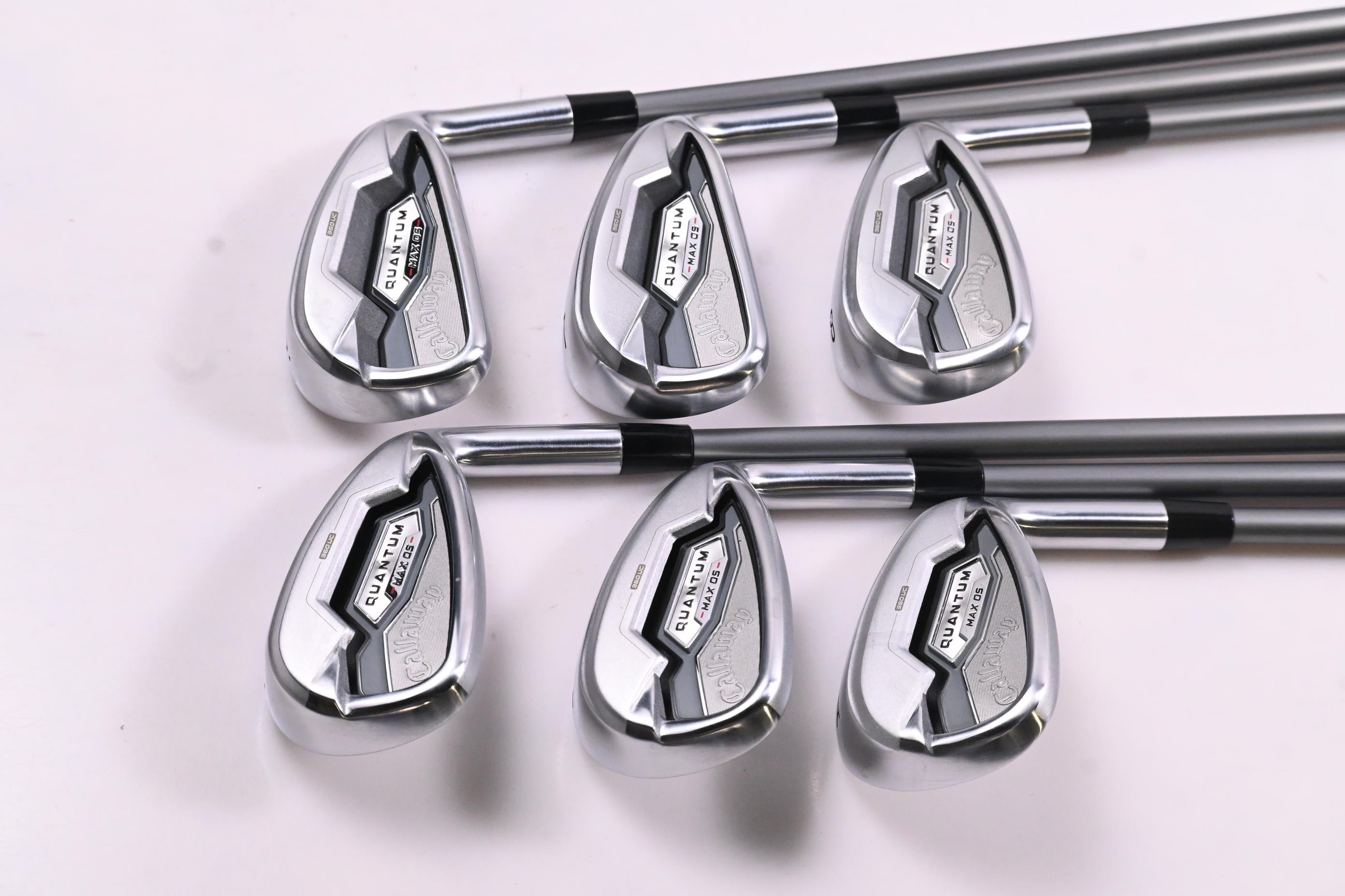 Callaway Quantum Max OS Irons / 6-PW+GW / Regular Flex Denali Frost Silver 60
