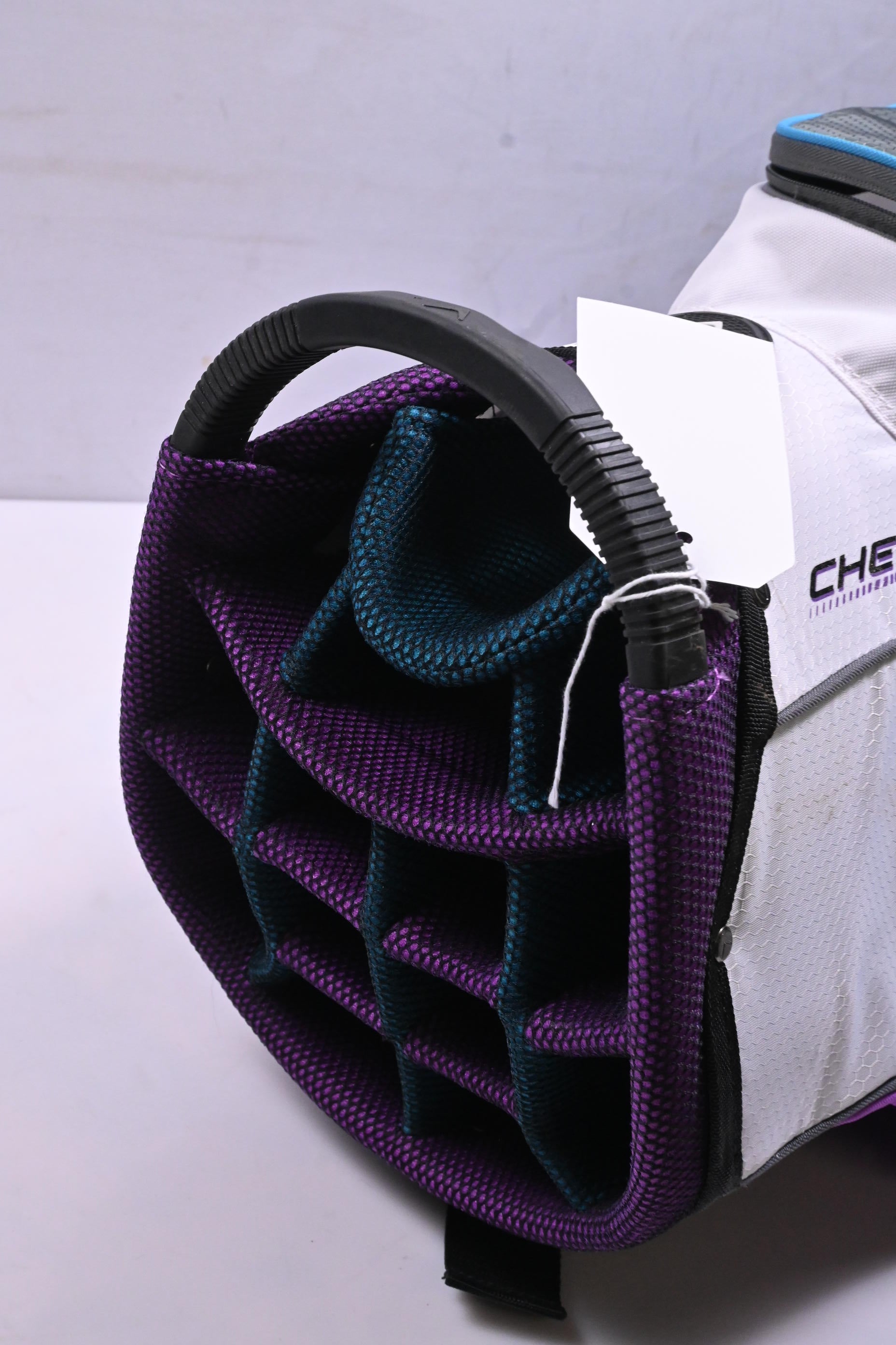 Ladies Callaway Chev ORG Cart Bag / 14-Way Divider / White, Blue, Purple