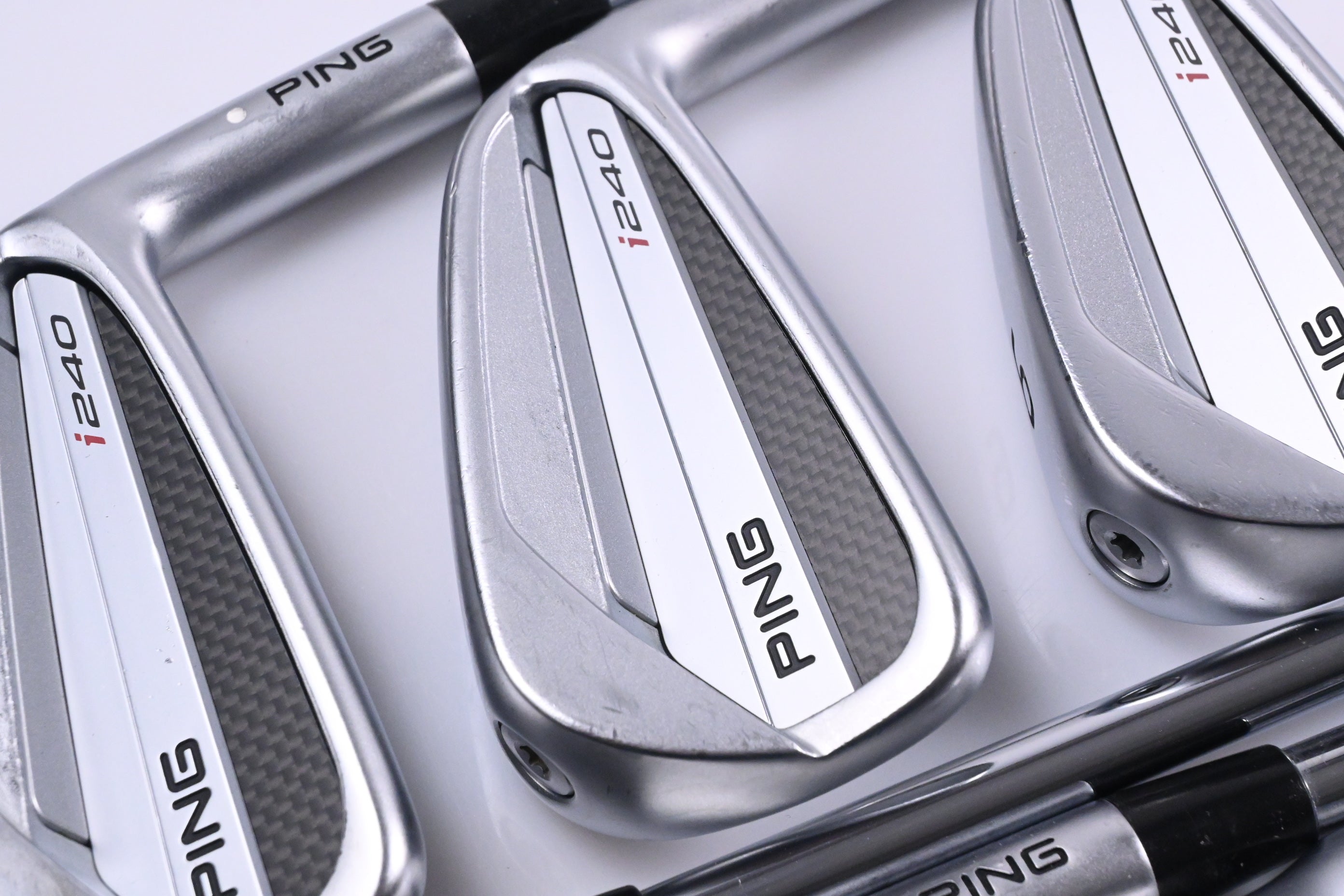 Ping I240 Irons / 4-PW / White Dot / X-Flex Dynamic Gold Mid 115 X100 Shafts