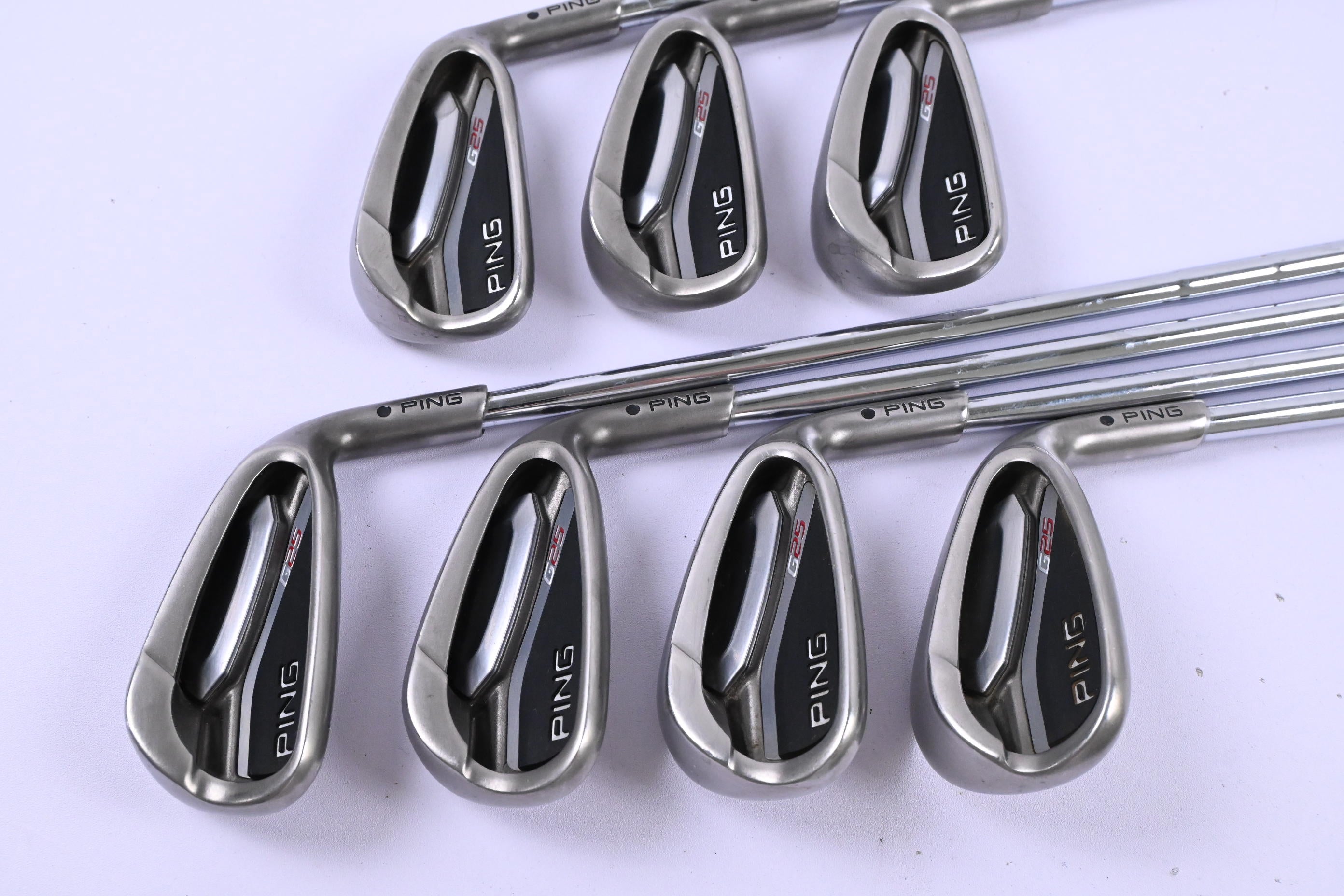Ping G25 Irons / 5-PW+SW / Black Dot / Regular Flex Ping CFS Shaft