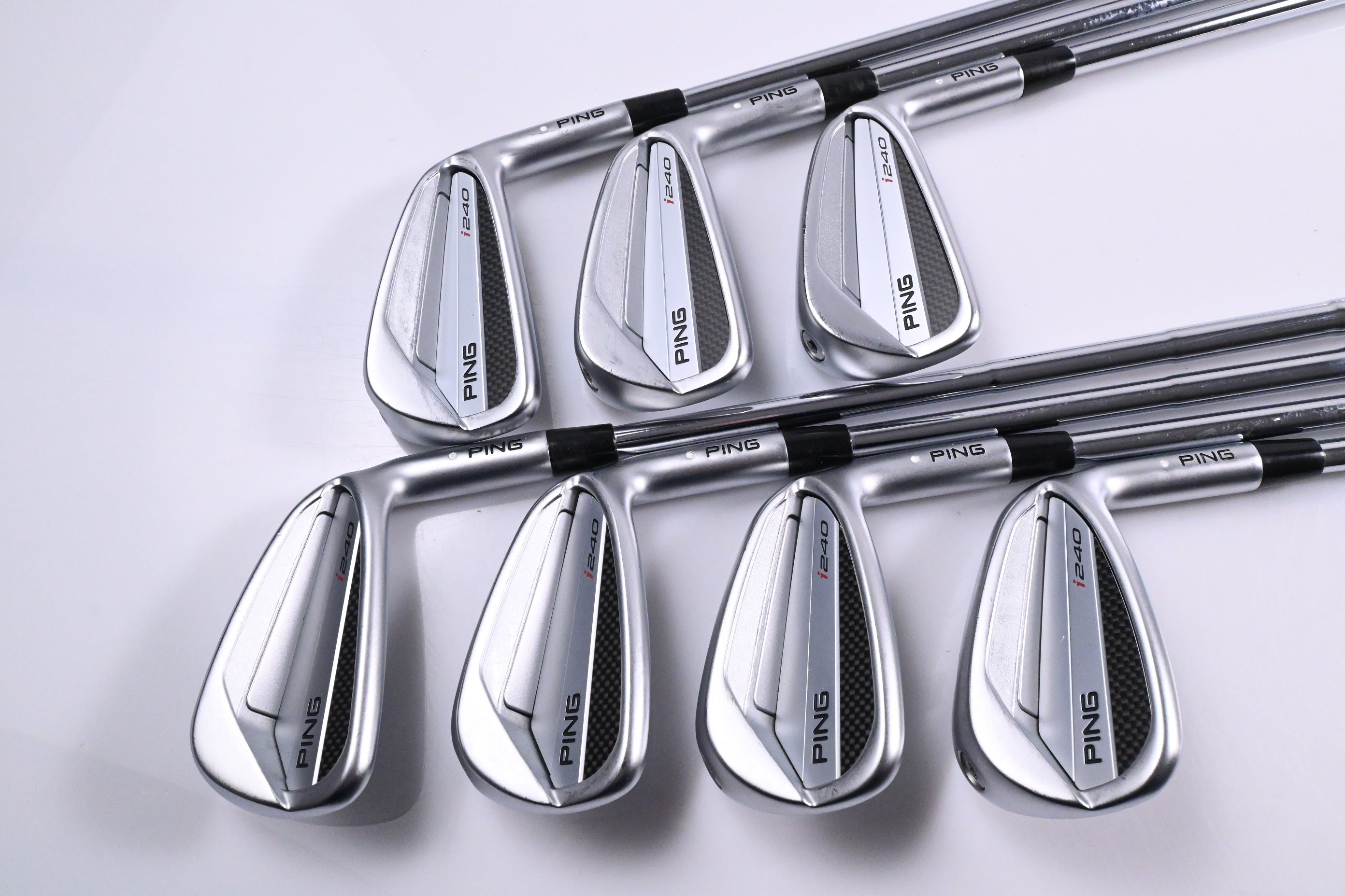 Ping I240 Irons / 4-PW / White Dot / X-Flex Dynamic Gold Mid 115 X100 Shafts