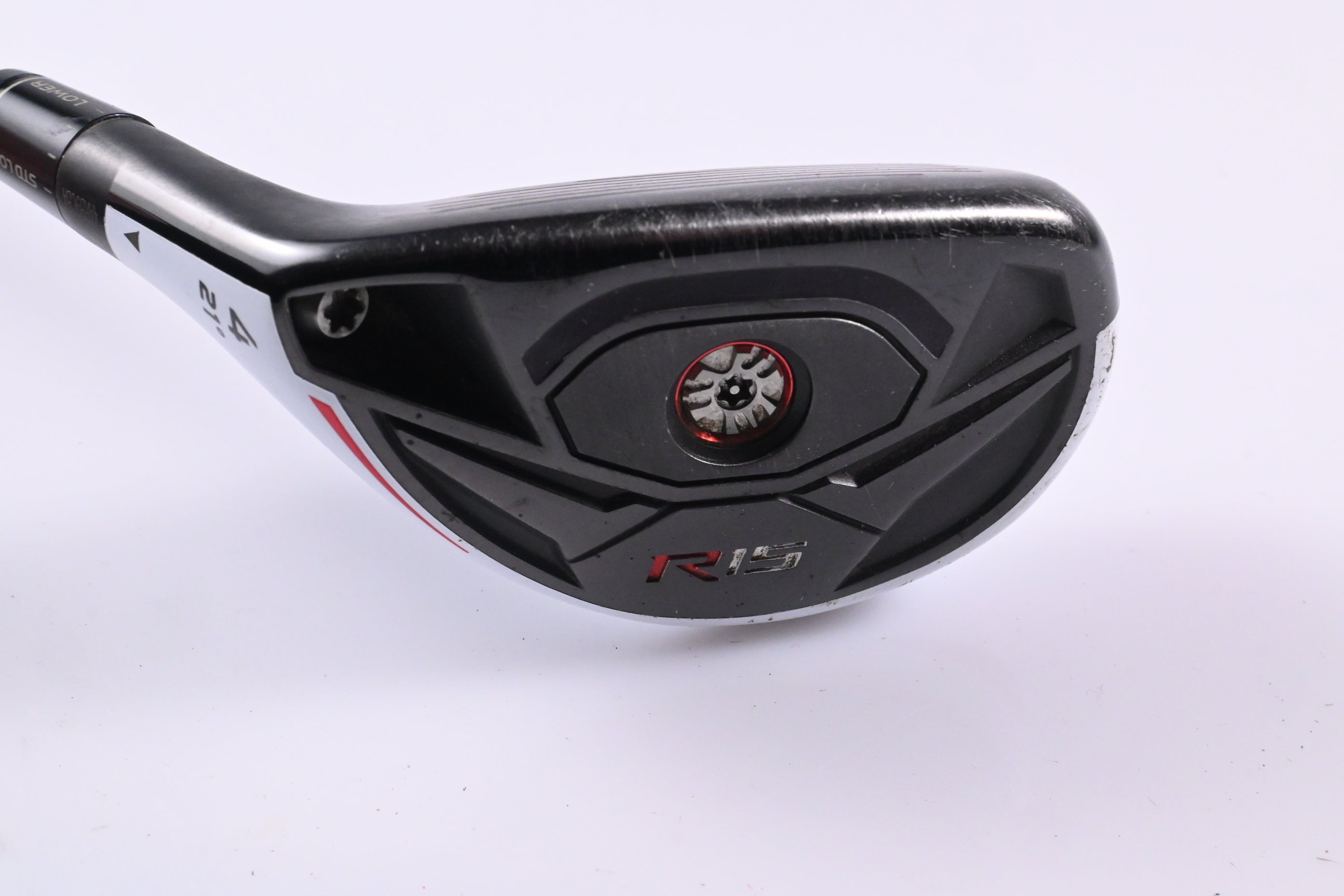 Left Hand Taylormade R15 #4 Hybrid / 21 Degree / Regular Flex Speeder 77 Shaft