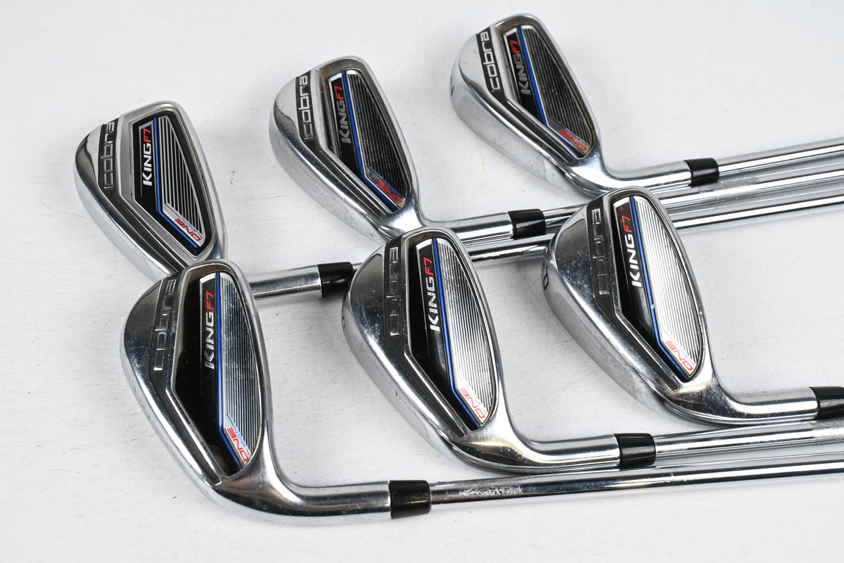 Left Hand Cobra King F7 One Length Irons / 5-PW / Regular Flex Cobra King F7 Shaft