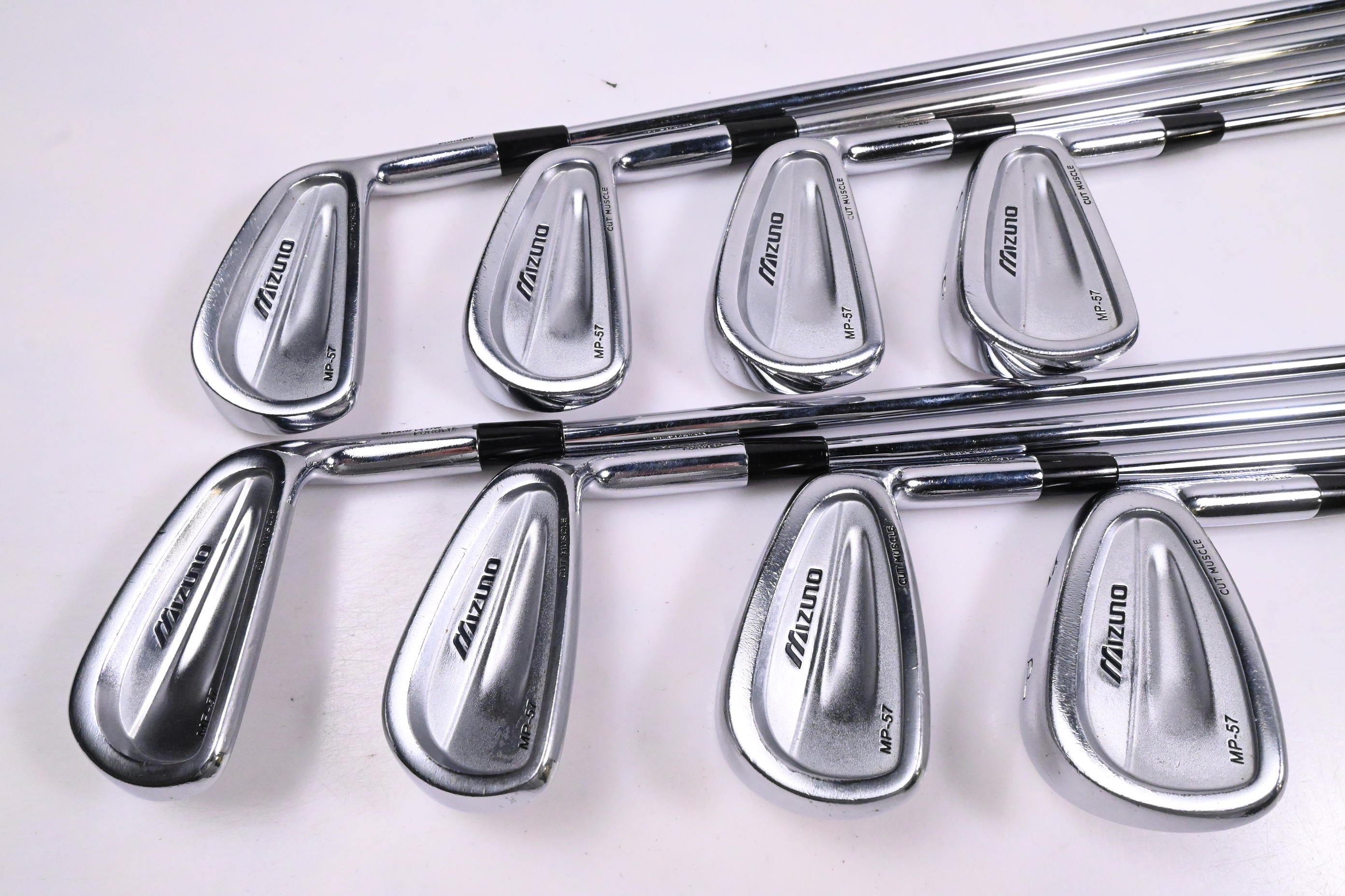Mizuno MP-57 Irons / 3-PW / Stiff Flex Dynamic Gold S300 Shafts