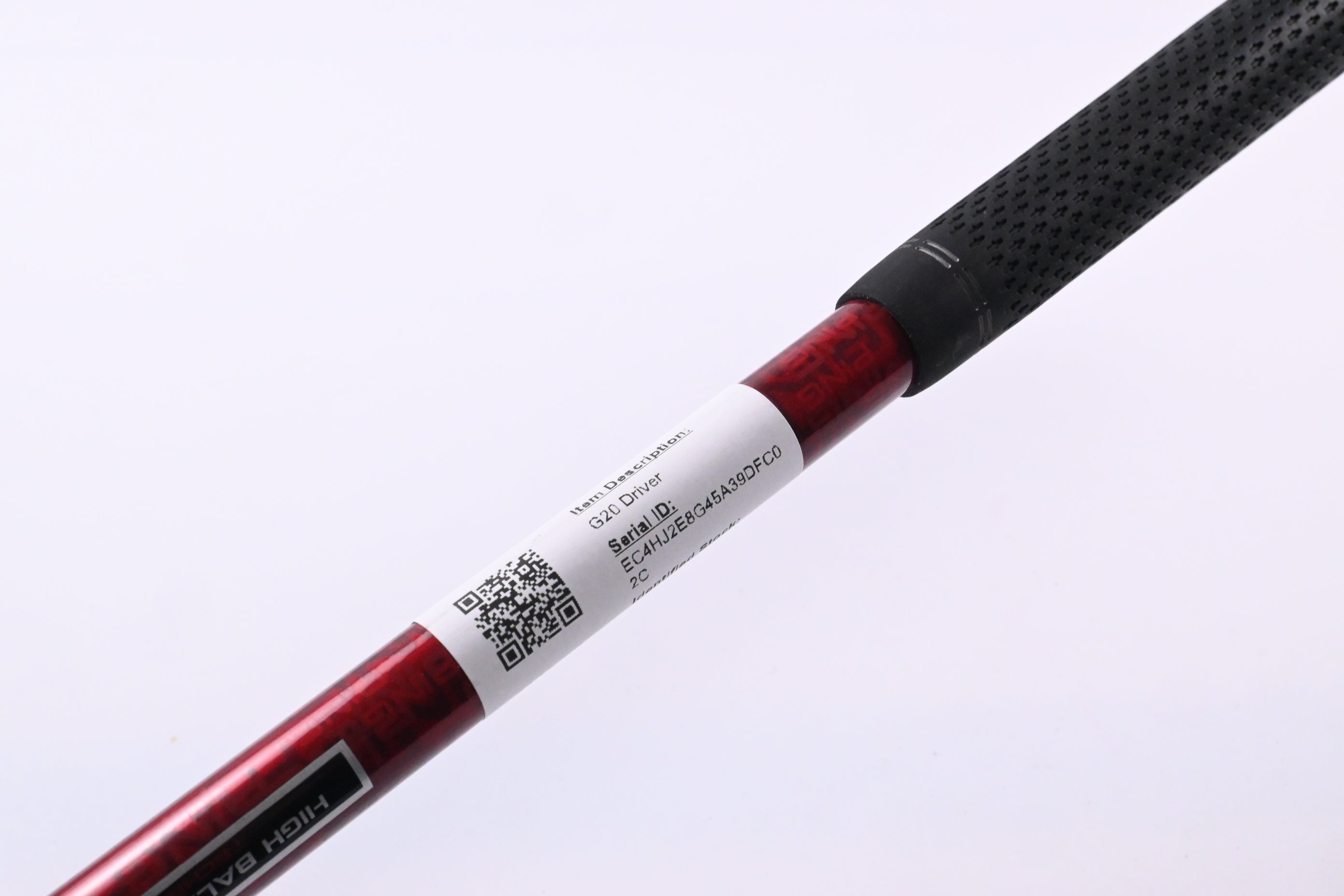 Ping G20 Driver / 12 Degree / Senior Flex Ping TFC 169 Shaft