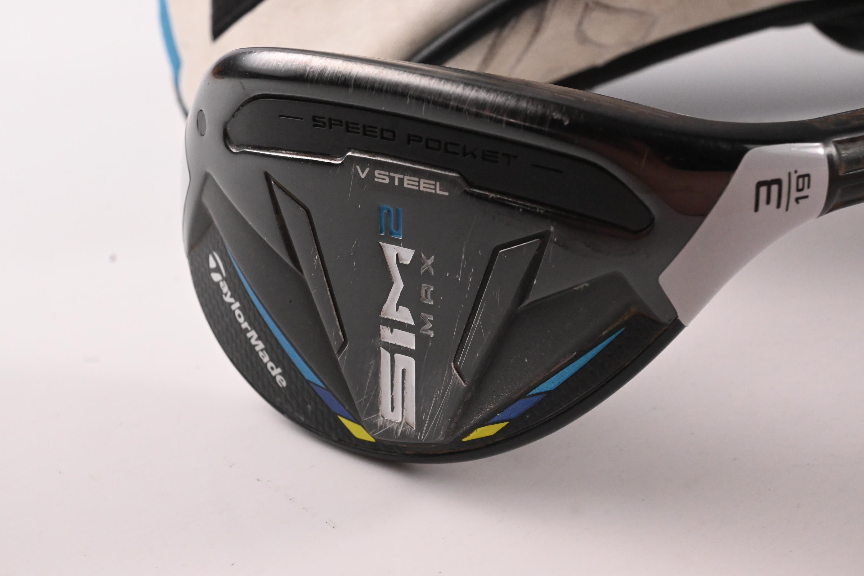 Taylormade SIM2 Max #3 Hybrid / 19 Degree / Stiff Flex Ventus Blue 7 Shaft