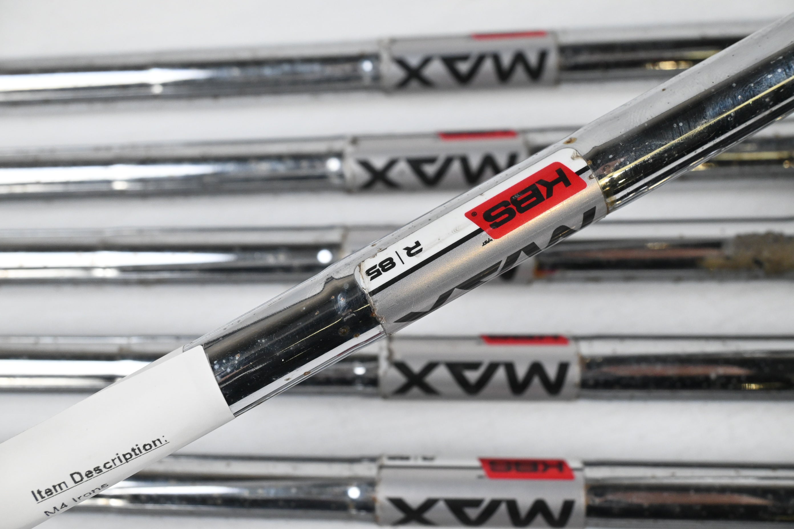 Taylormade M4 Irons / 5-PW+GW / Regular Flex KBS MAX 85 Shafts