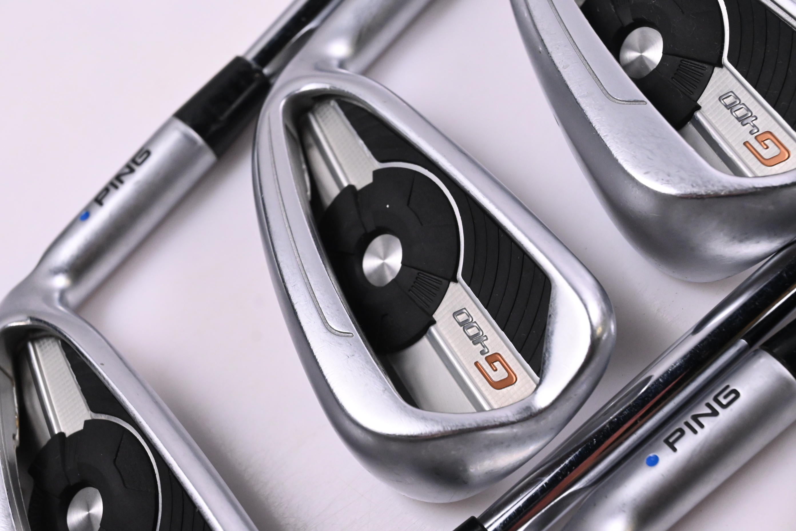 Ping G400 Irons / 5-PW / Blue Dot / Stiff Flex Ping AWT 2.0 Shafts