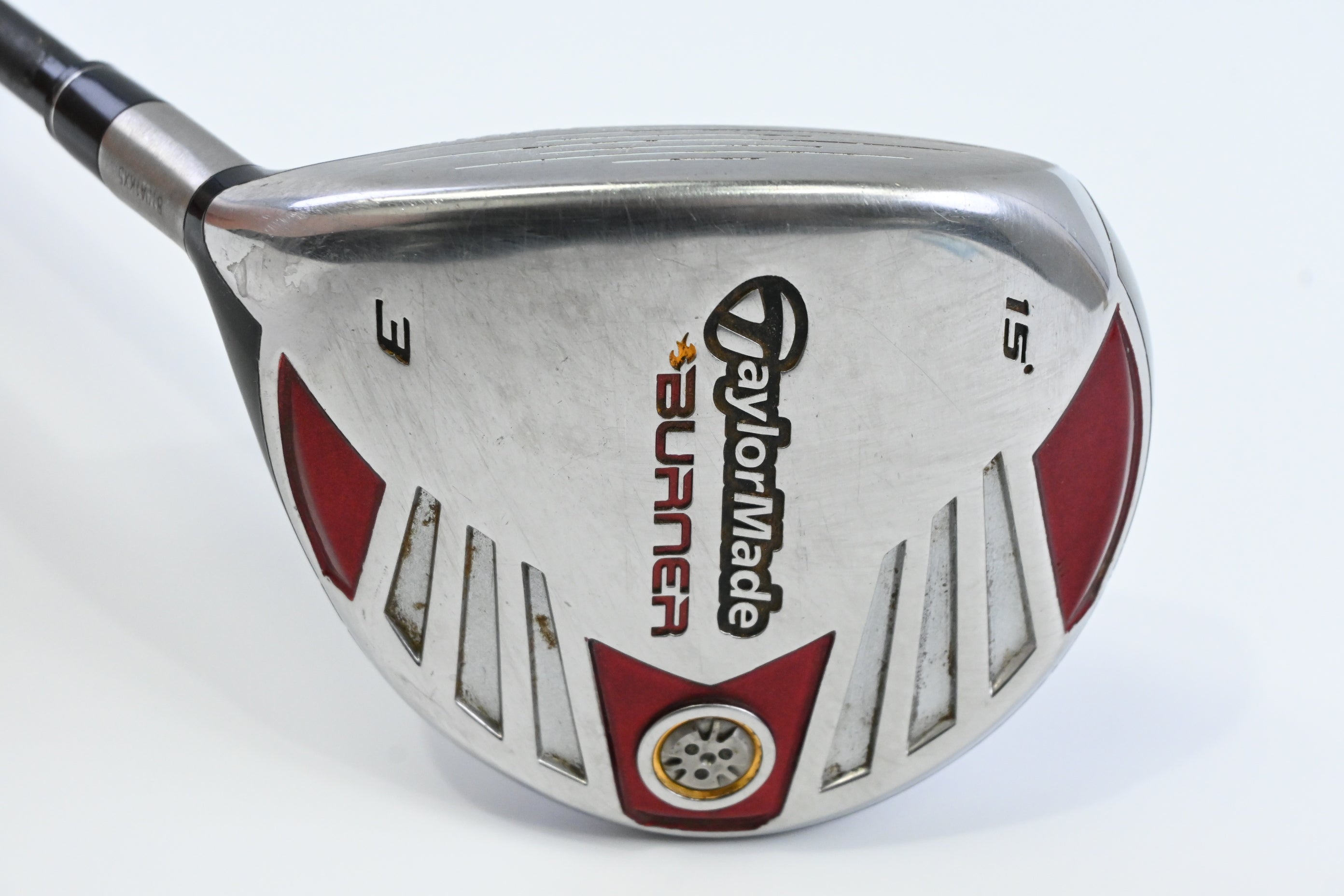 Left Hand Taylormade Burner 2007 #3 Wood / 15 Degree / Regular Flex Reax 50