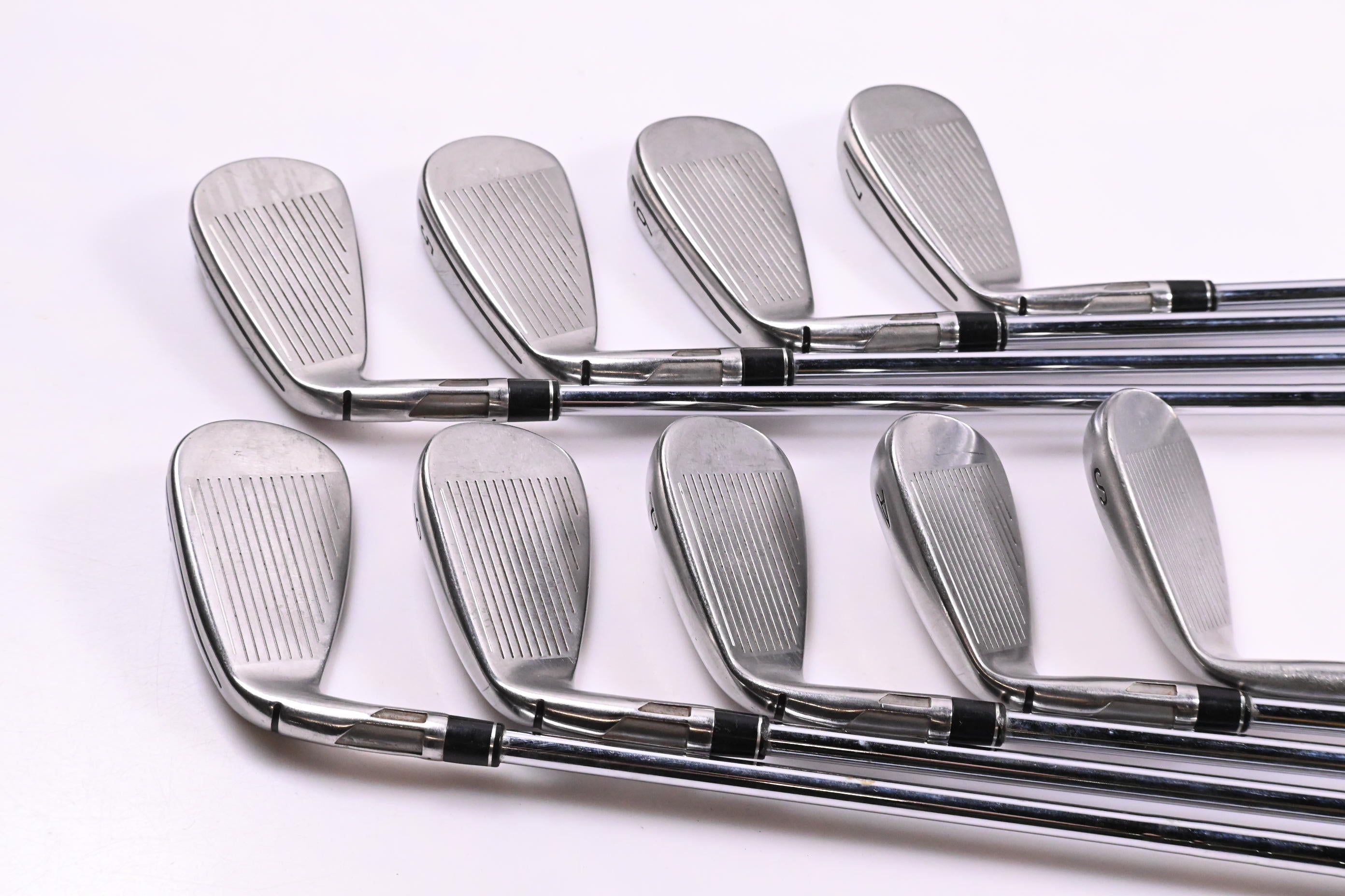 Taylormade Stealth Irons / 4-PW+GW+SW / Stiff Flex KBS MAX MT 85 Shafts