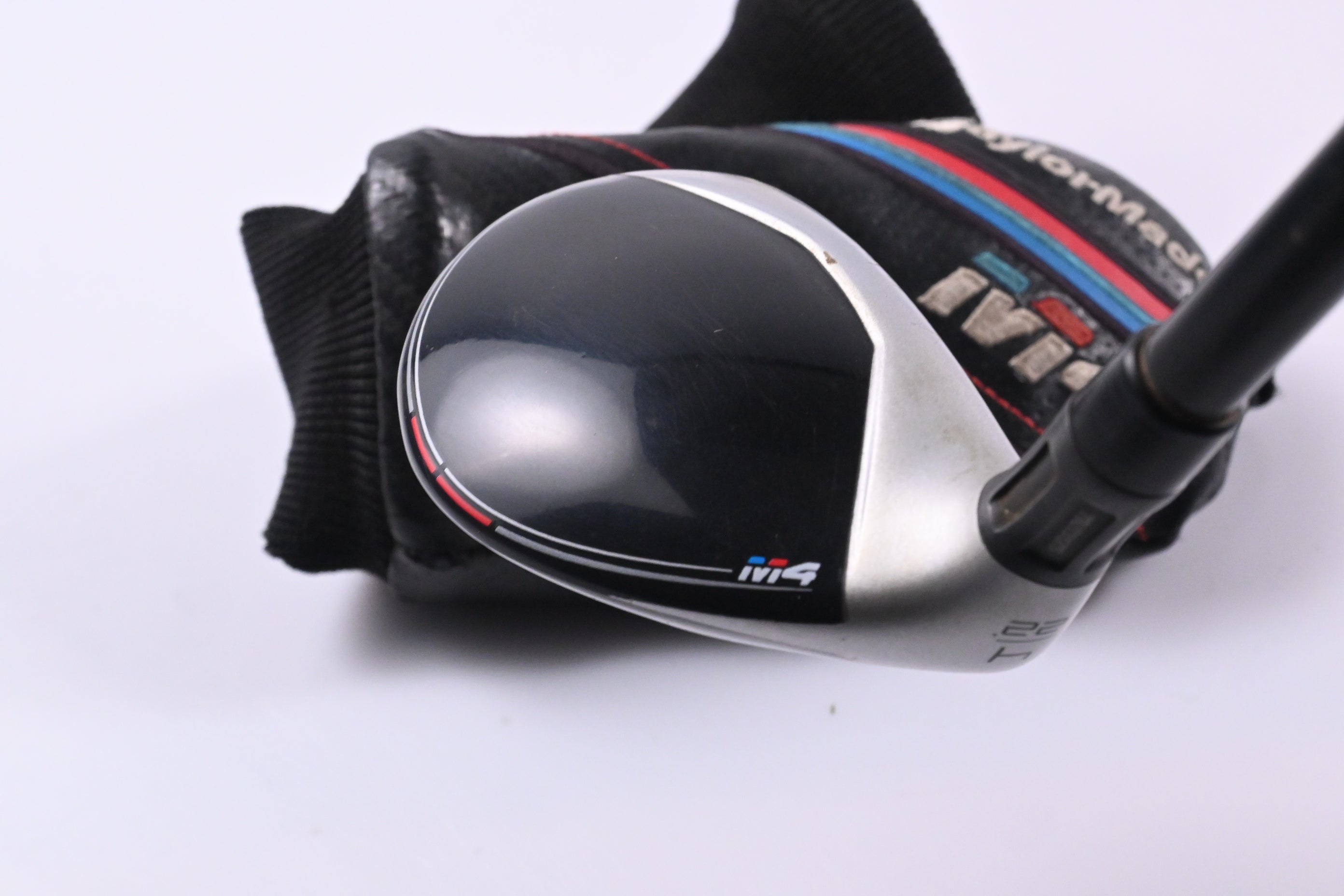 Left Hand Taylormade M4 #4 Hybrid / 22 Degree / Stiff Flex Atmos Red 7 Shaft