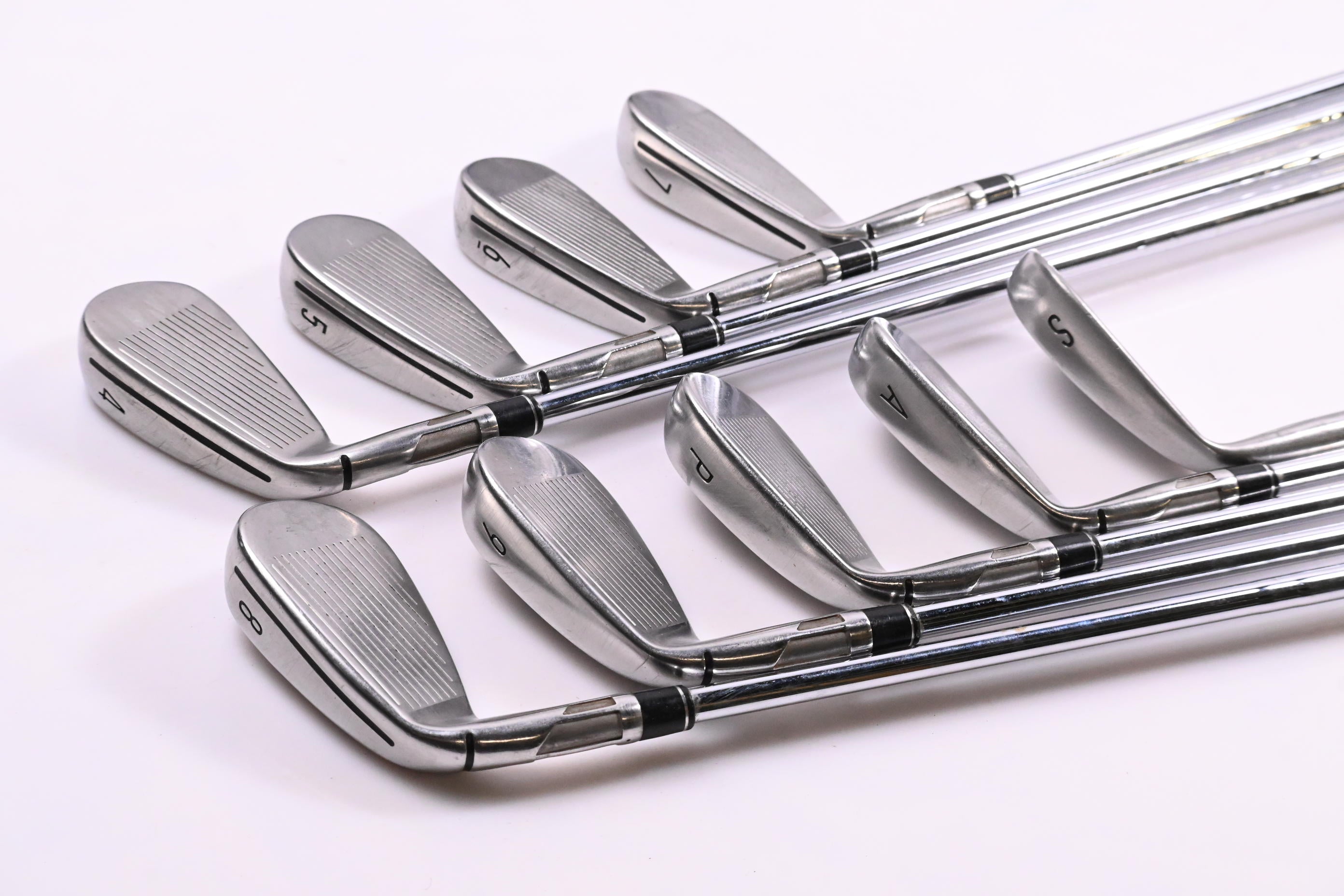 Taylormade Stealth Irons / 4-PW+GW+SW / Stiff Flex KBS MAX MT 85 Shafts