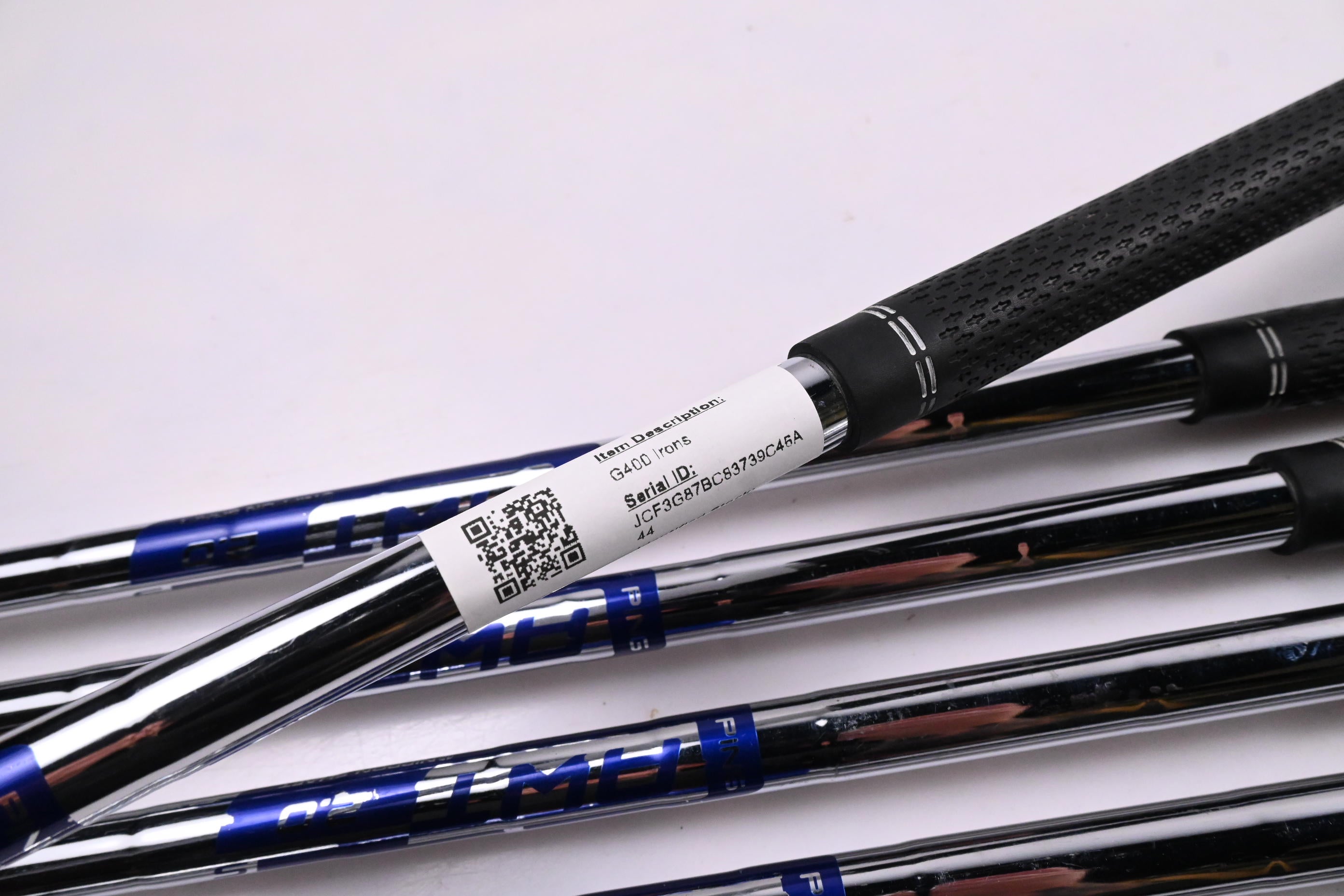 Ping G400 Irons / 5-PW / Blue Dot / Stiff Flex Ping AWT 2.0 Shafts