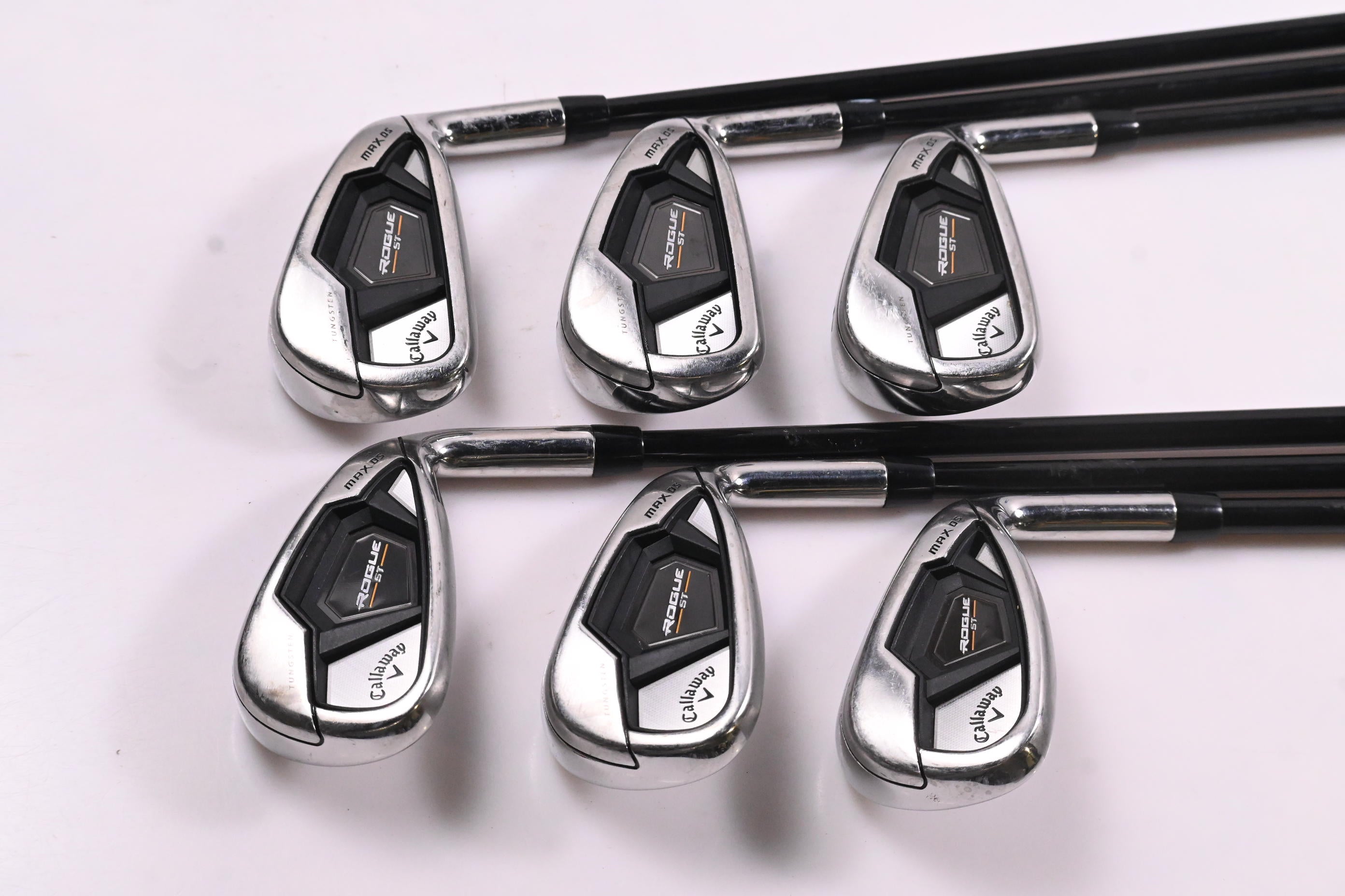 Callaway Rogue ST Max OS Irons / 5-PW / Regular Flex Tensei AV Blue 65 Shafts