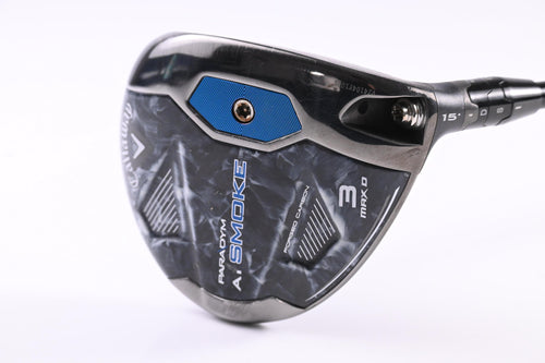 Callaway Paradym Ai Smoke Max D #3 Wood / 15 Degree / X-Flex HZRDUS Smoke Black