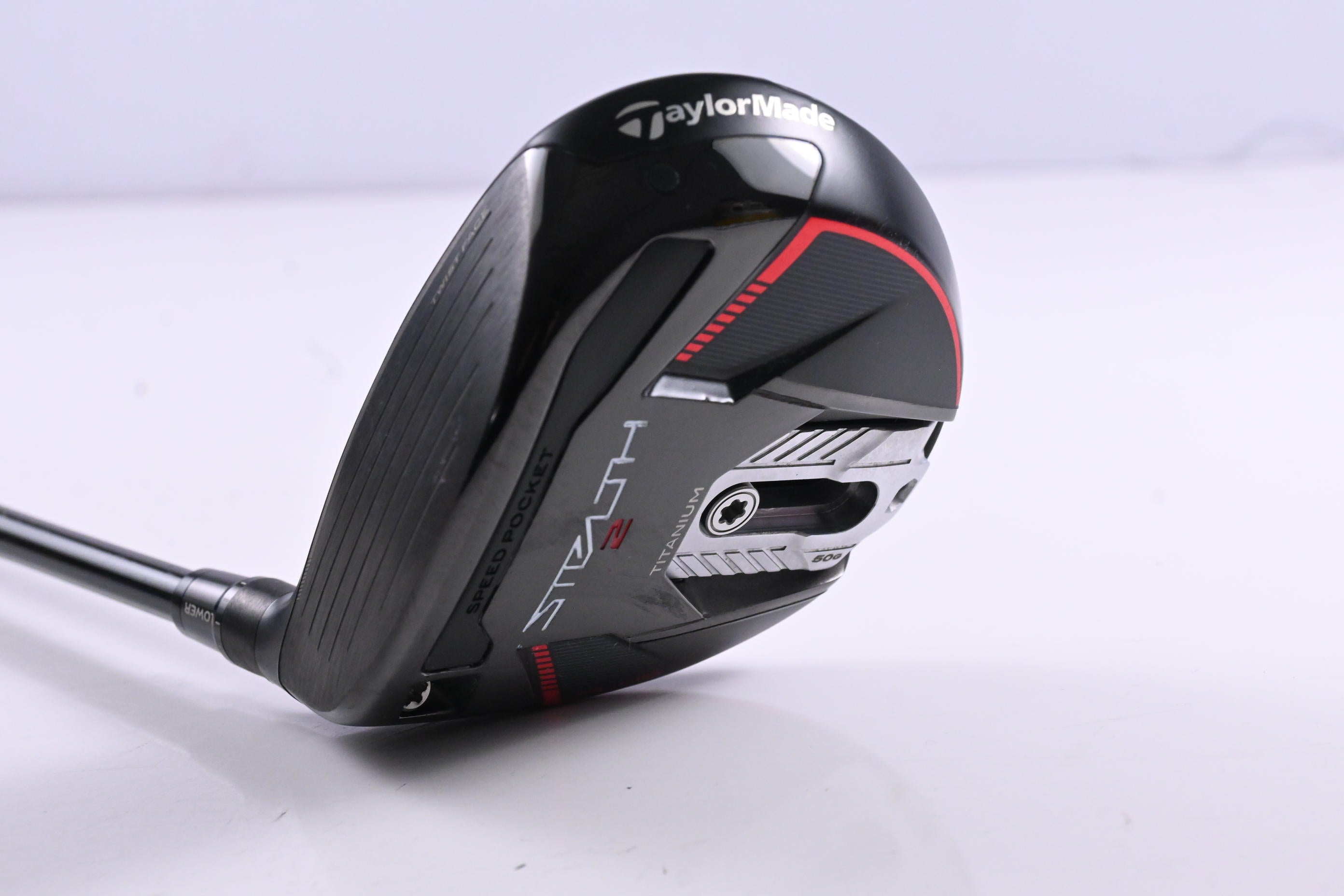 Left Hand Taylormade Stealth 2 Plus #3 Wood / 15 Degree / Stiff flex Kai'Li Red
