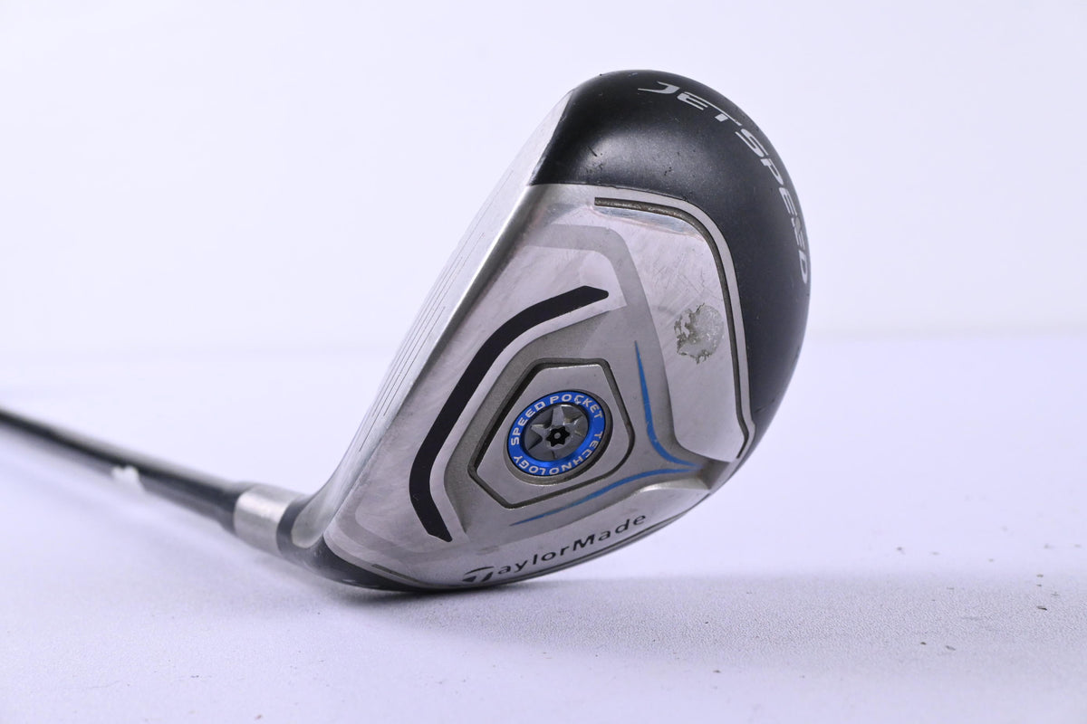 Left Hand Taylormade Jetspeed #4 Hybrid / 22 Degree / Stiff Flex VeloxT 75 Shaft