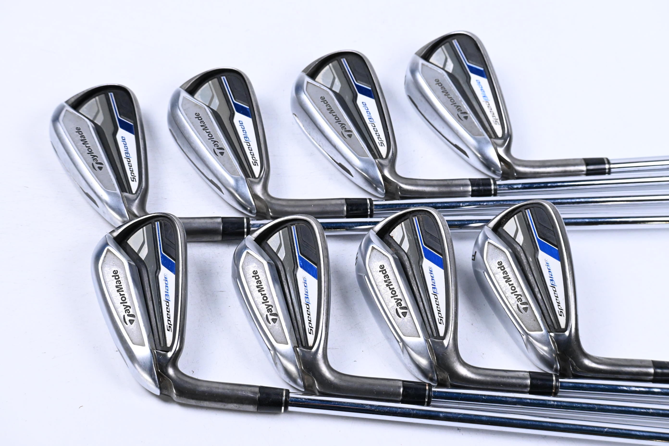 Left Hand Taylormade Speedblade Irons / 3-PW / Regular Flex Speedblade 85