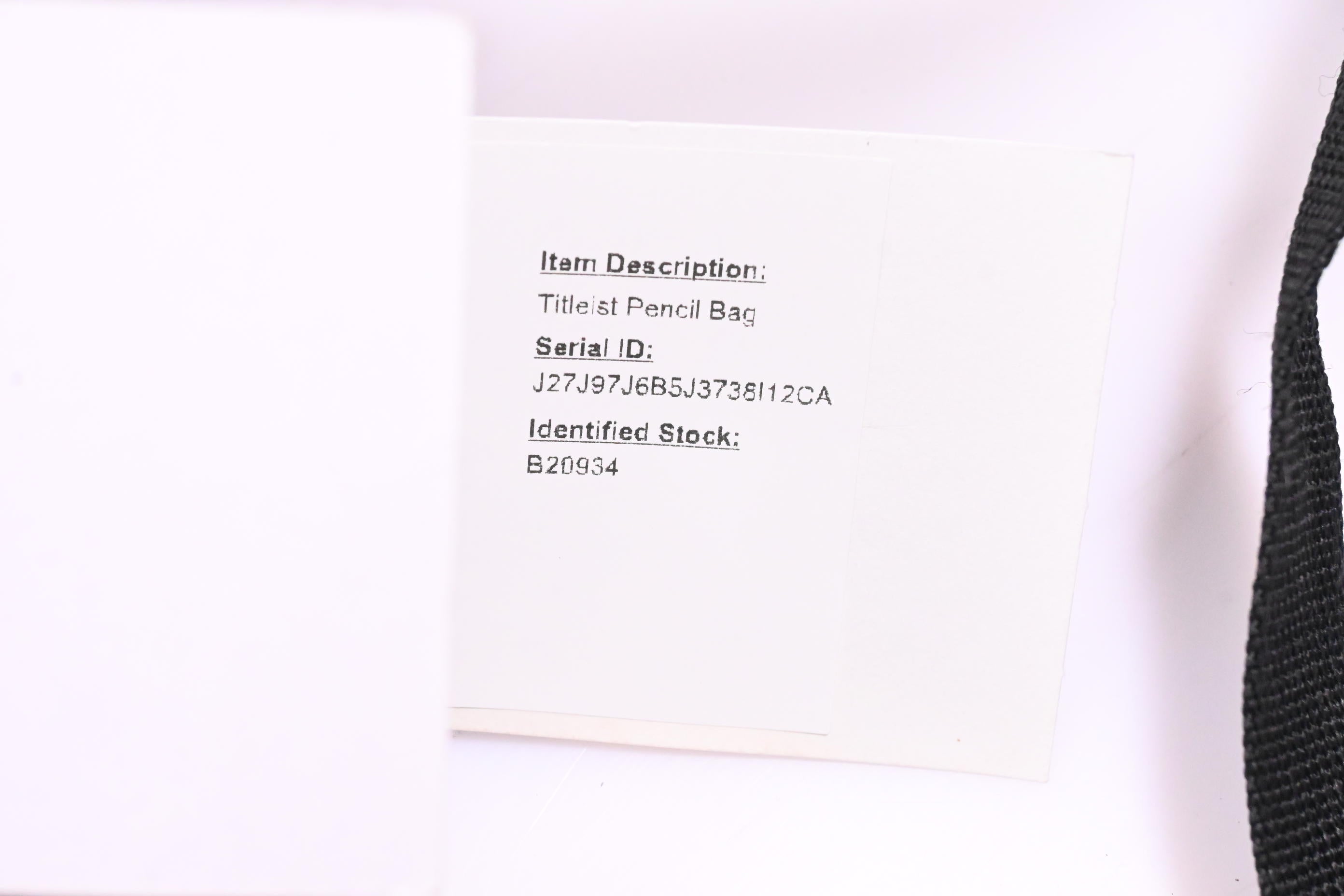 Titleist Pencil Bag / 2-Way Divider / Black, Red