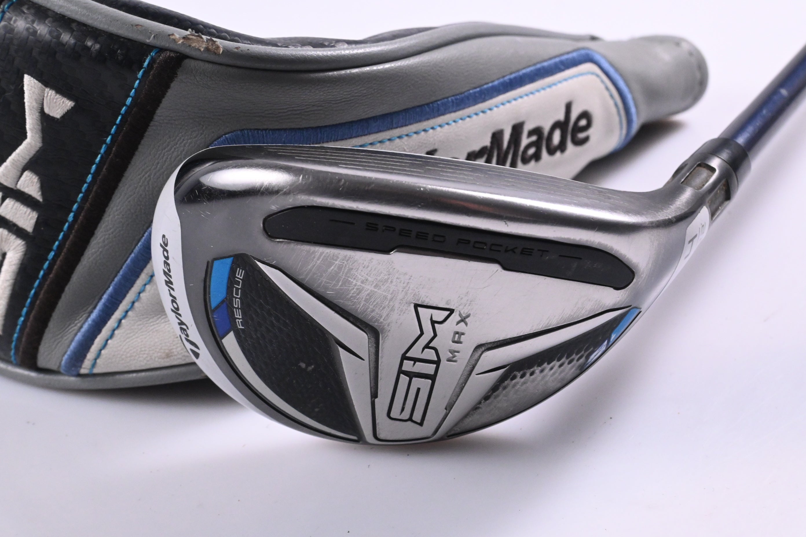 Taylormade SIM Max #4 Hybrid / 22 Degree / Stiff Flex Ventus Blue 7 Shaft