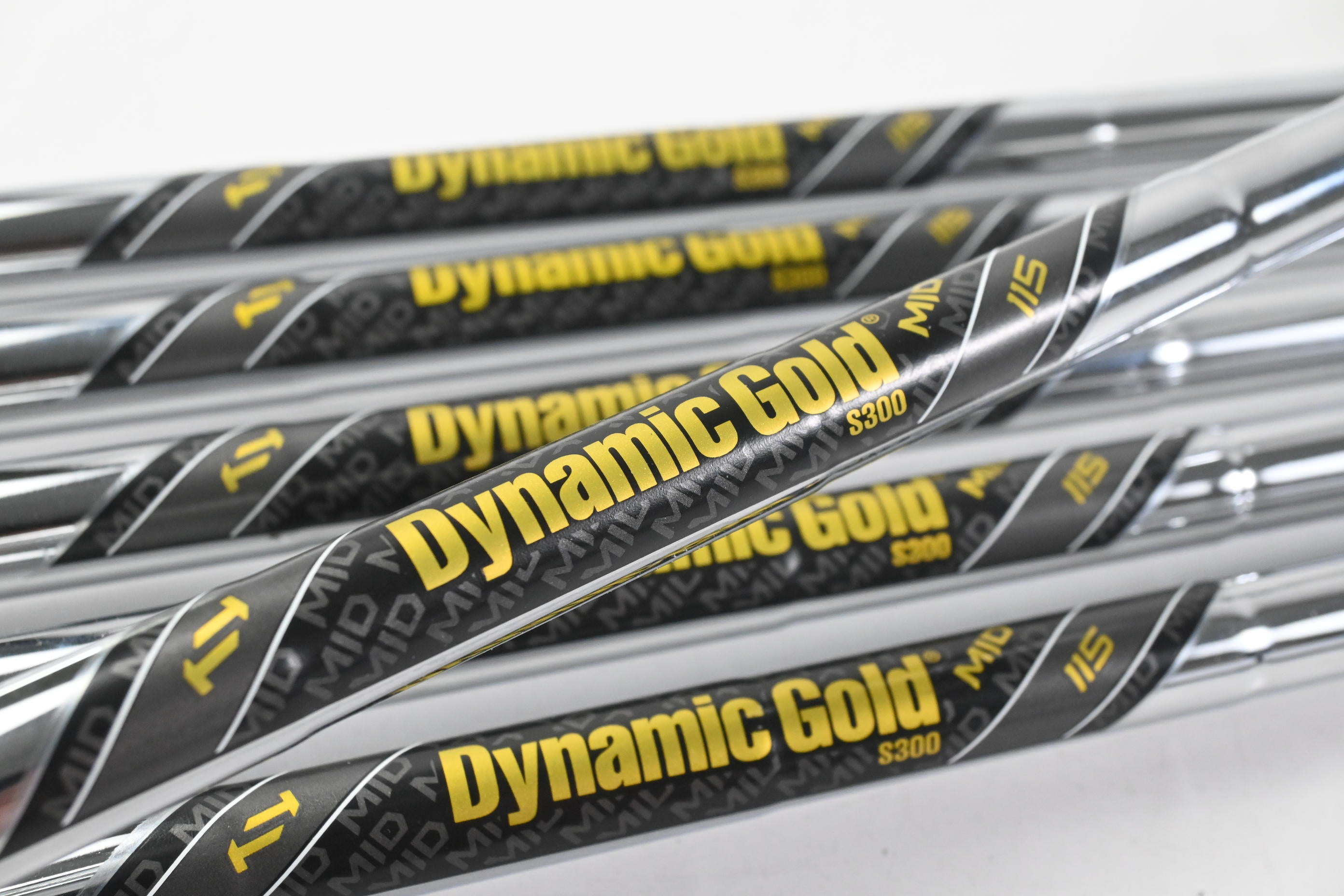 Dynamic Gold Mid S300 115 Shafts / Stiff Flex / Set Of 7 / .355" Tip