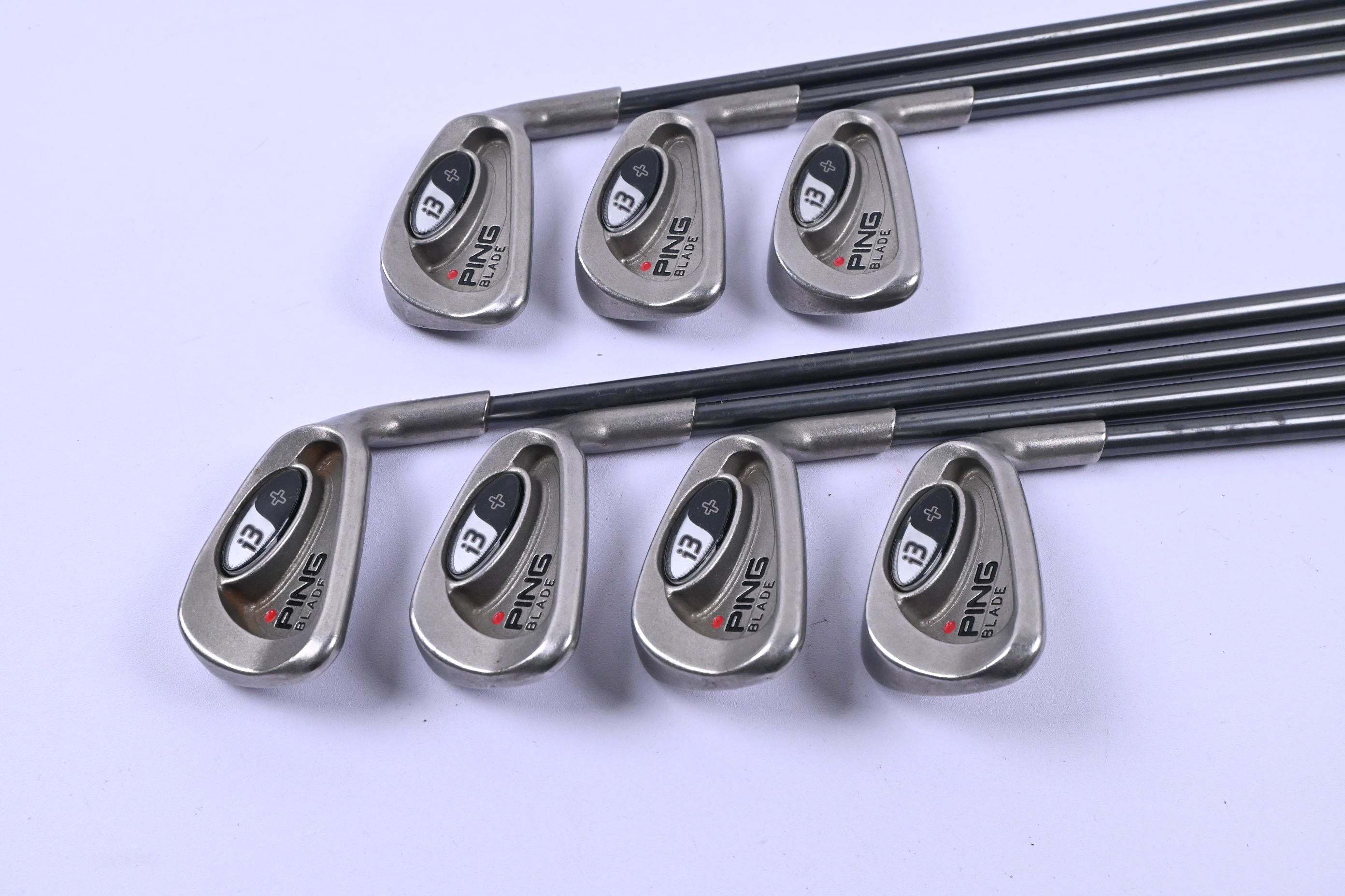 Ping i3+ Blade Irons / 3-9i / Red Dot / Stiff Flex Ping i3+ Shafts
