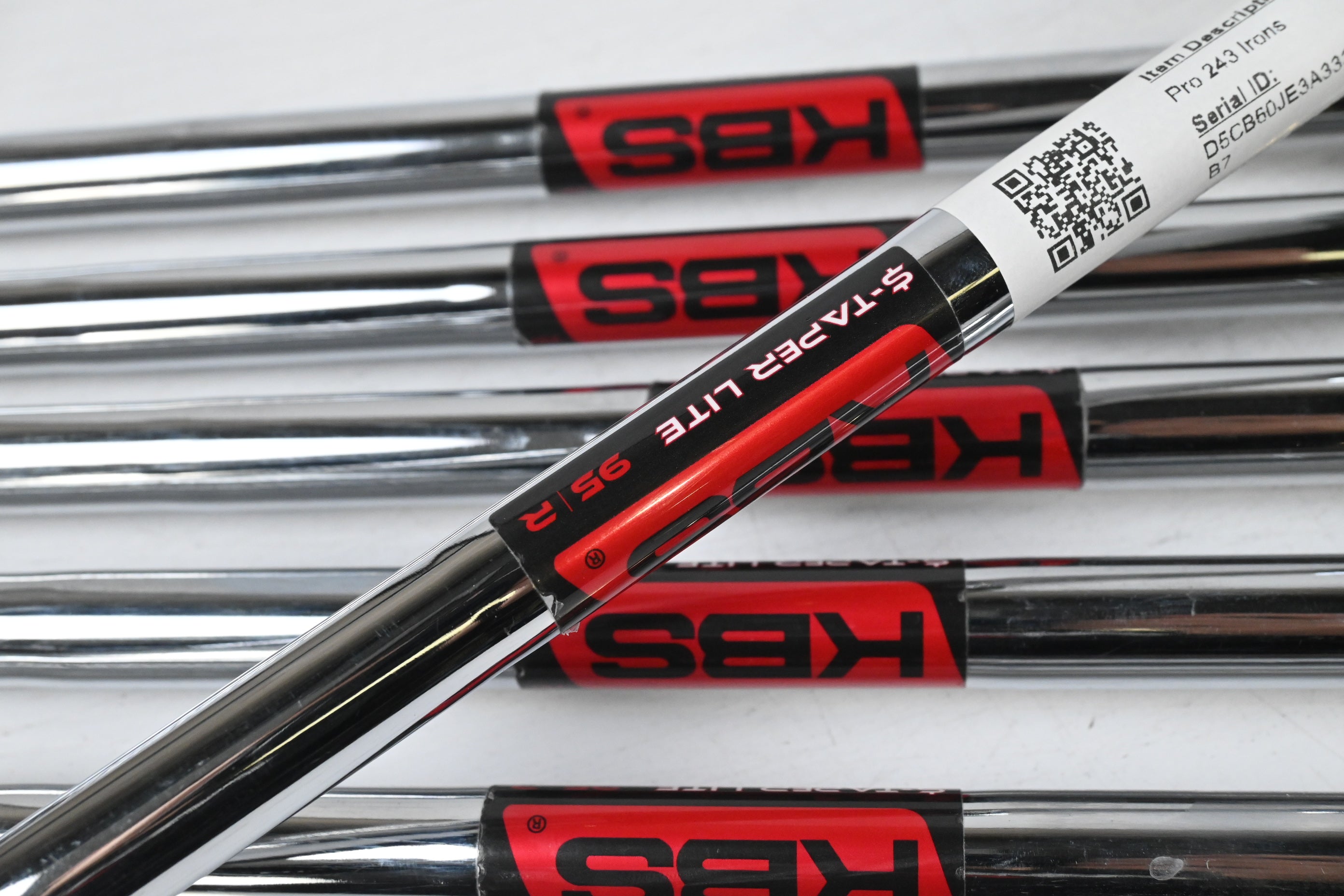 Mizuno Pro 243 Irons / 5-PW / Regular Flex KBS S-Taper Lite 95 Shafts
