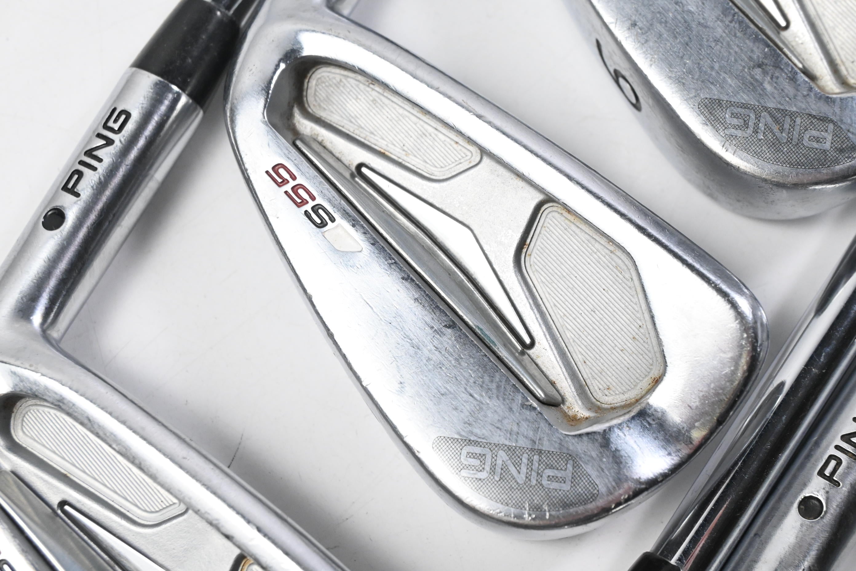 Ping S55 Irons / 4-PW / Black Dot / Regular Flex Steel Shafts