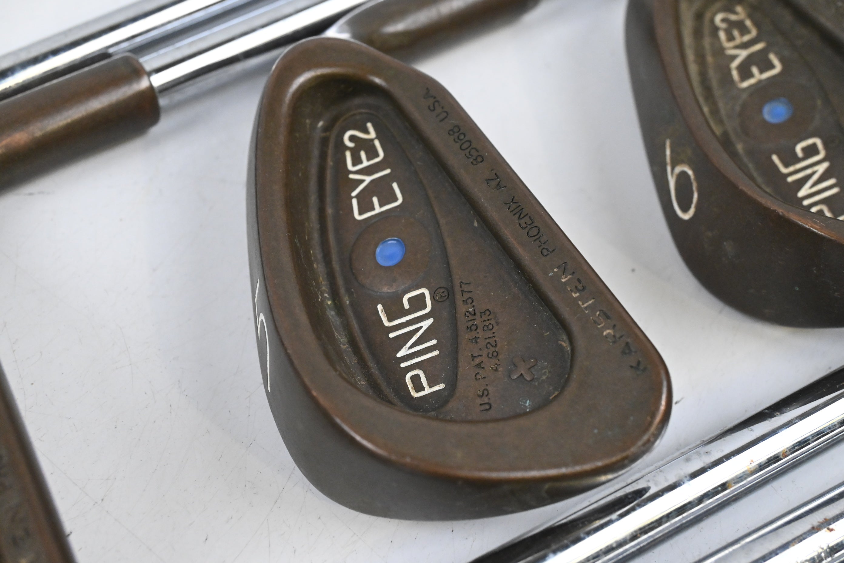 Ping Eye 2+ BeCu Irons / 3-PW+SW / Blue Dot / Stiff Flex Cushin JZ Shafts