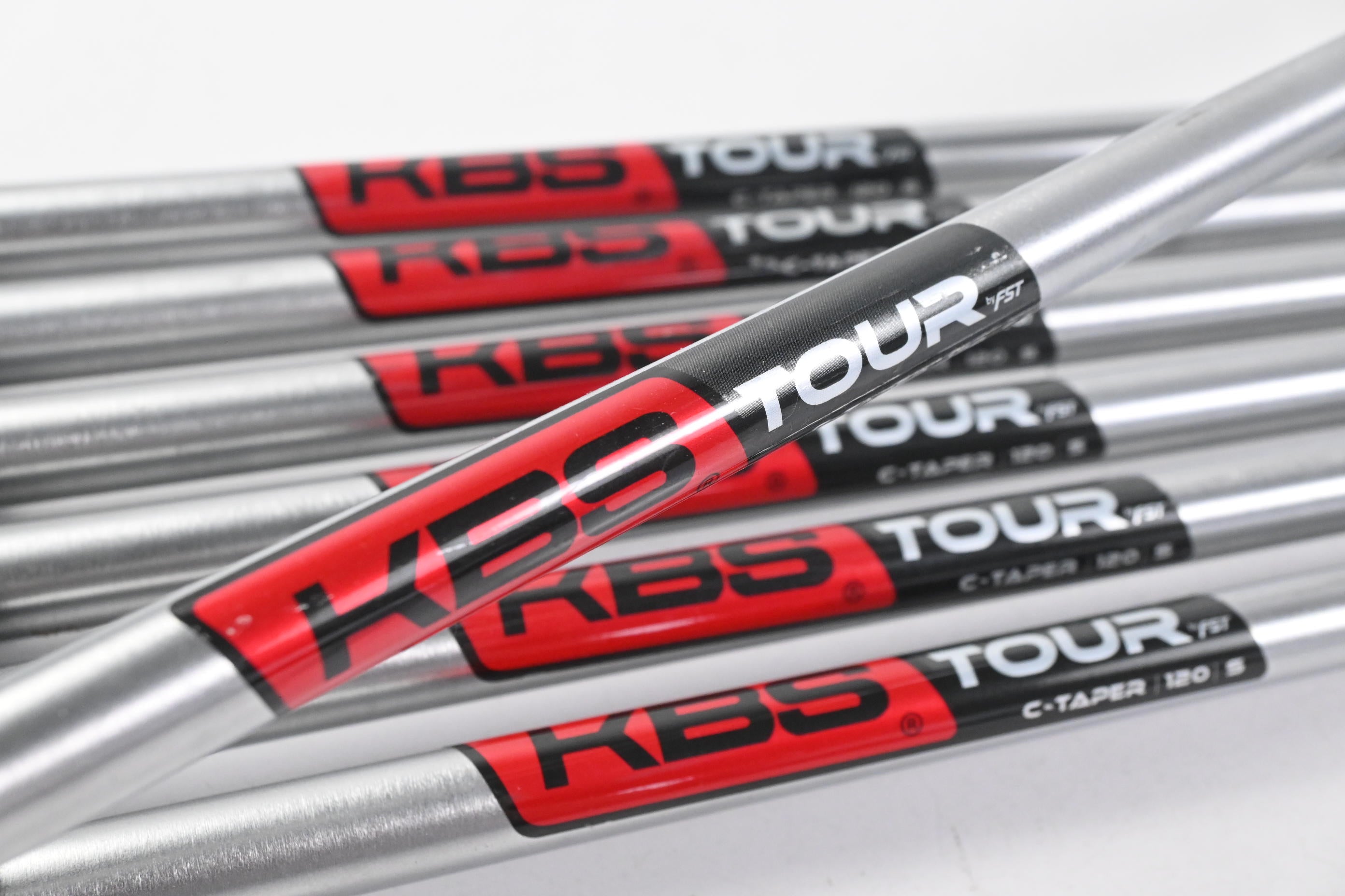 KBS C-Taper 120 Iron Shafts / Stiff Flex / Set of 7 / .355" Tips