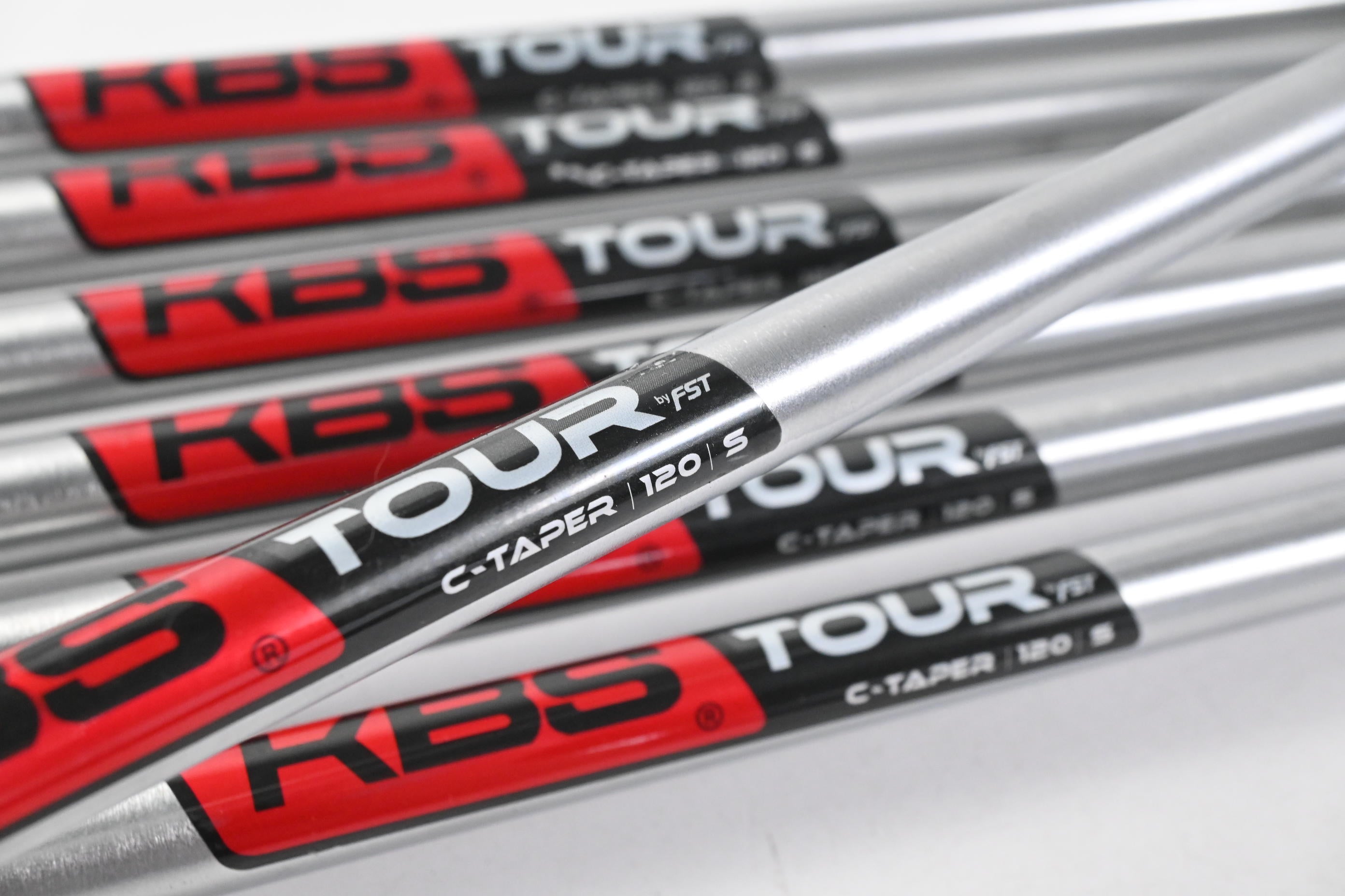 KBS C-Taper 120 Iron Shafts / Stiff Flex / Set of 7 / .355" Tips