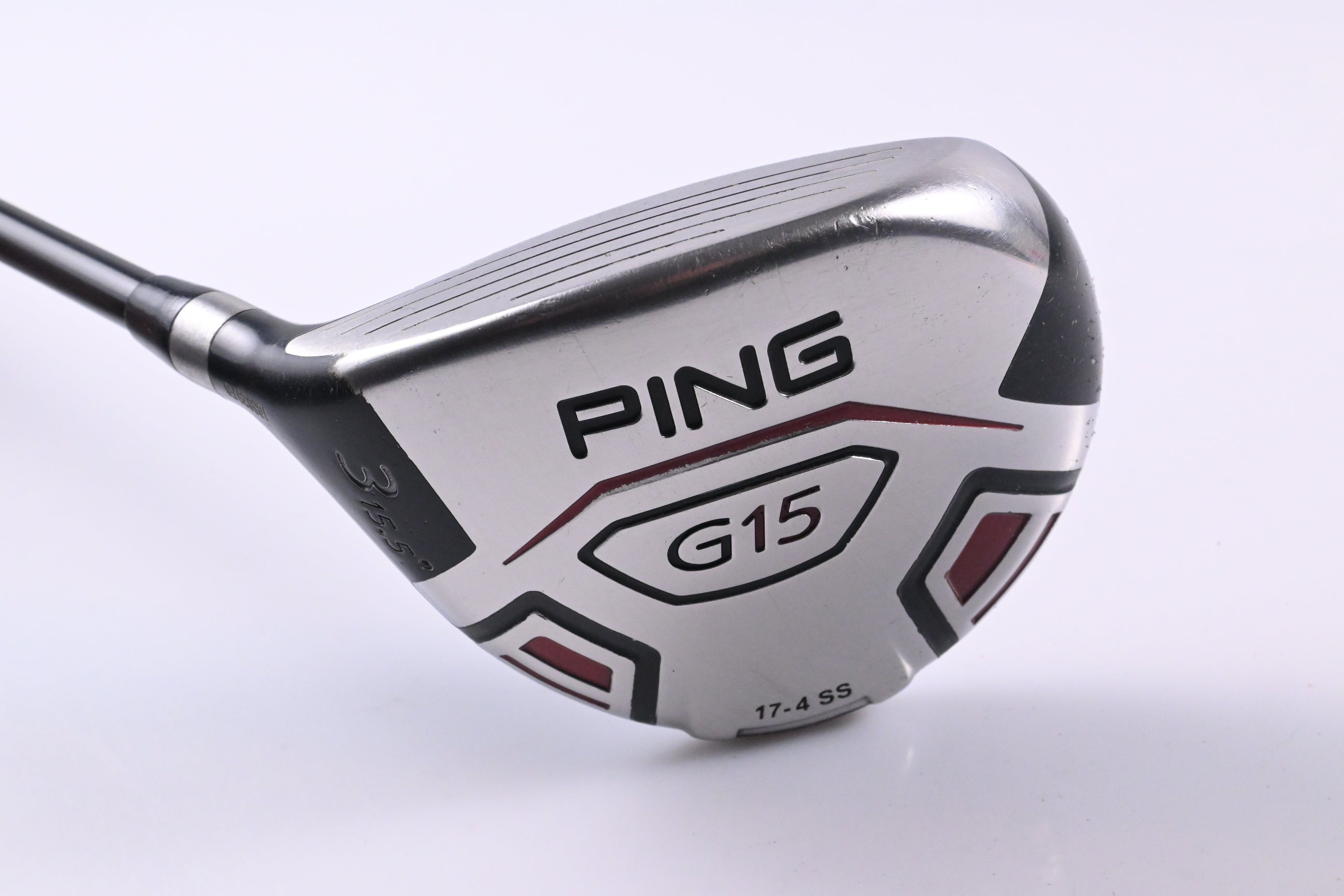 Left Hand Ping G15 #3 Wood / 15.5 Degree / Regular Flex Aldila Serrano 75 Shaft