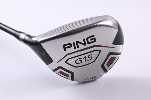 Left Hand Ping G15 #3 Wood / 15.5 Degree / Regular Flex Aldila Serrano 75 Shaft