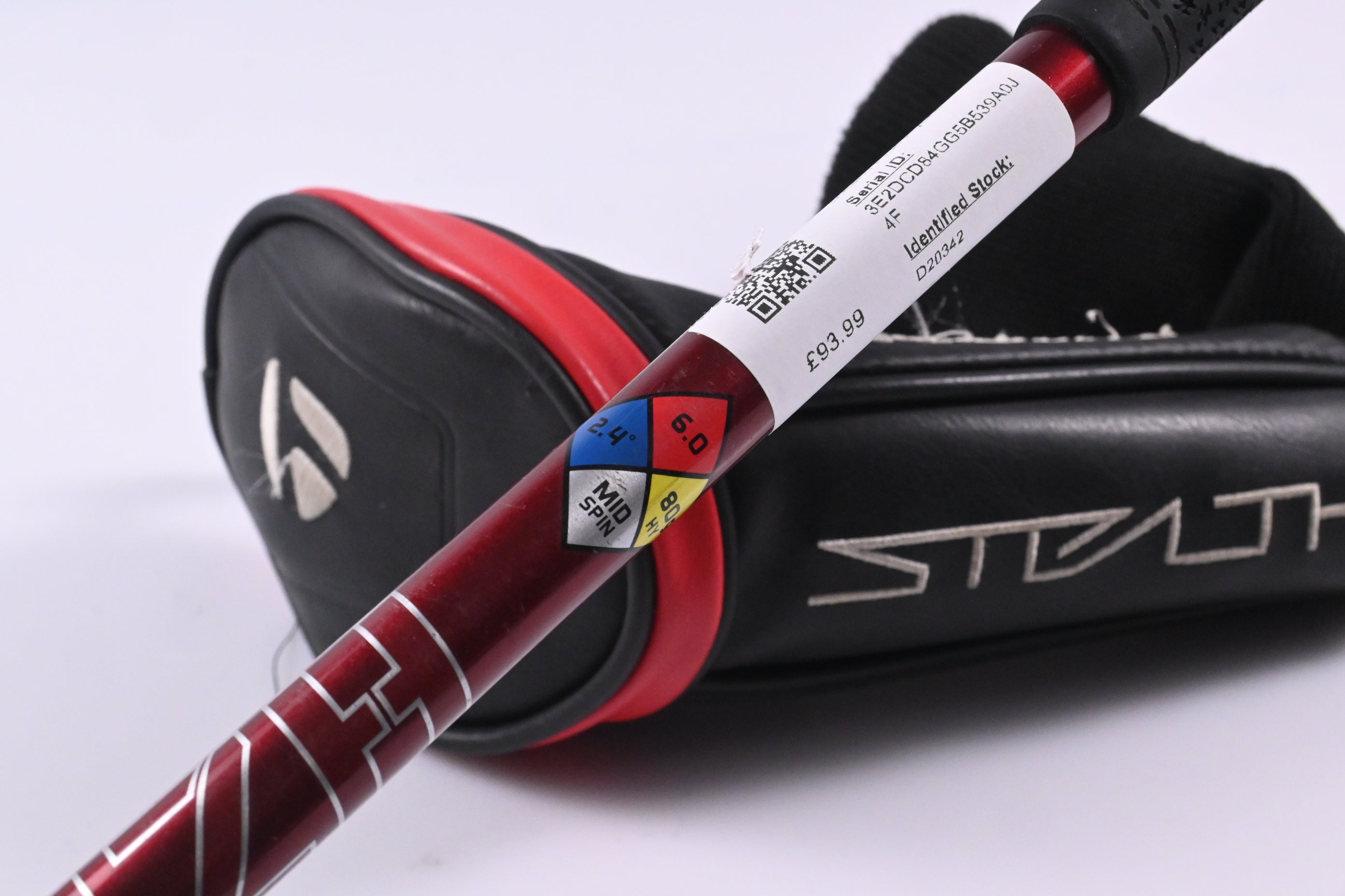 Taylormade Stealth Plus #3 Hybrid / 19.5 Degree / Stiff Flex HZRDUS Smoke Red