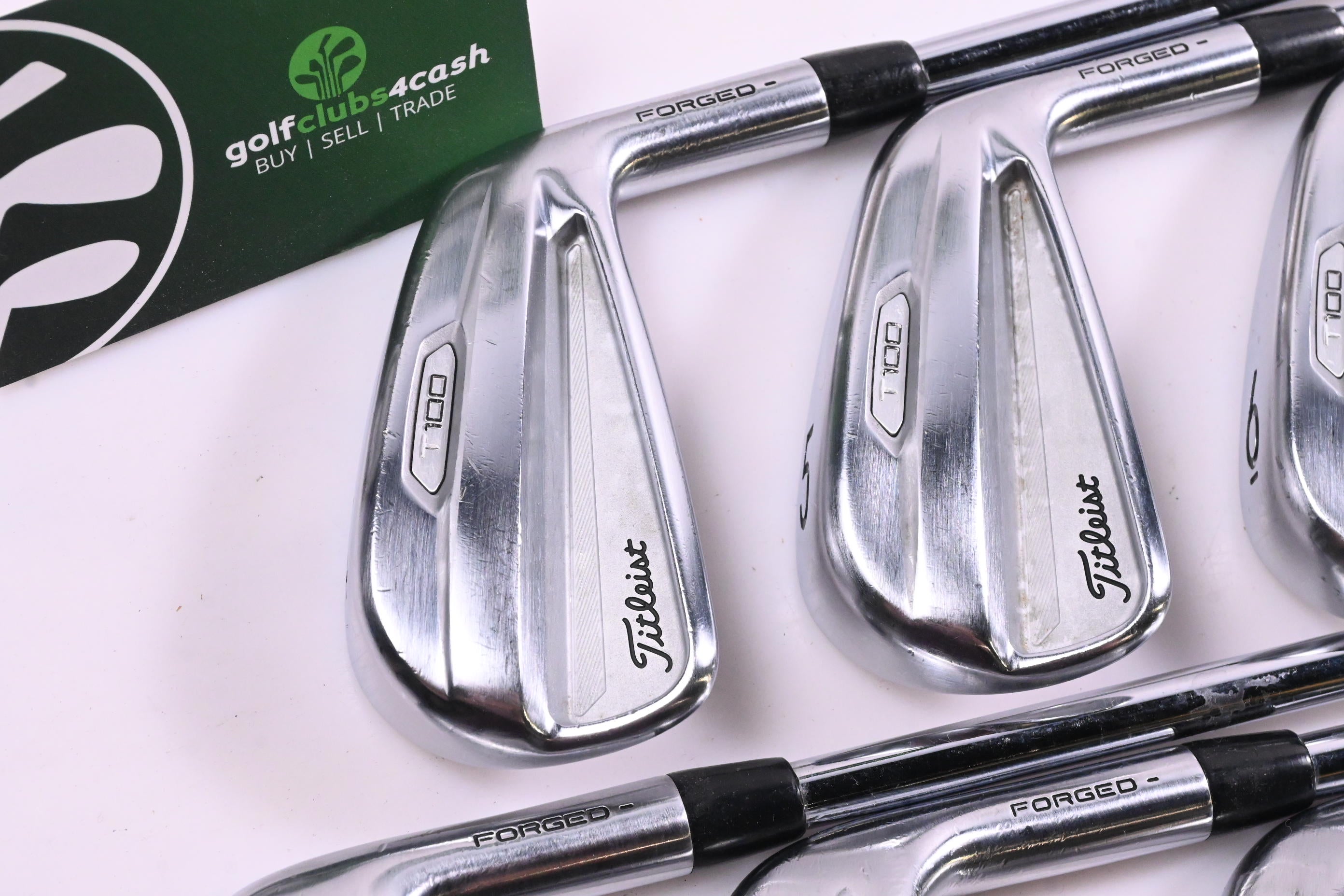 Titleist T100 2021 Irons / 4-PW / Stiff Flex AMT Black S300 Shafts