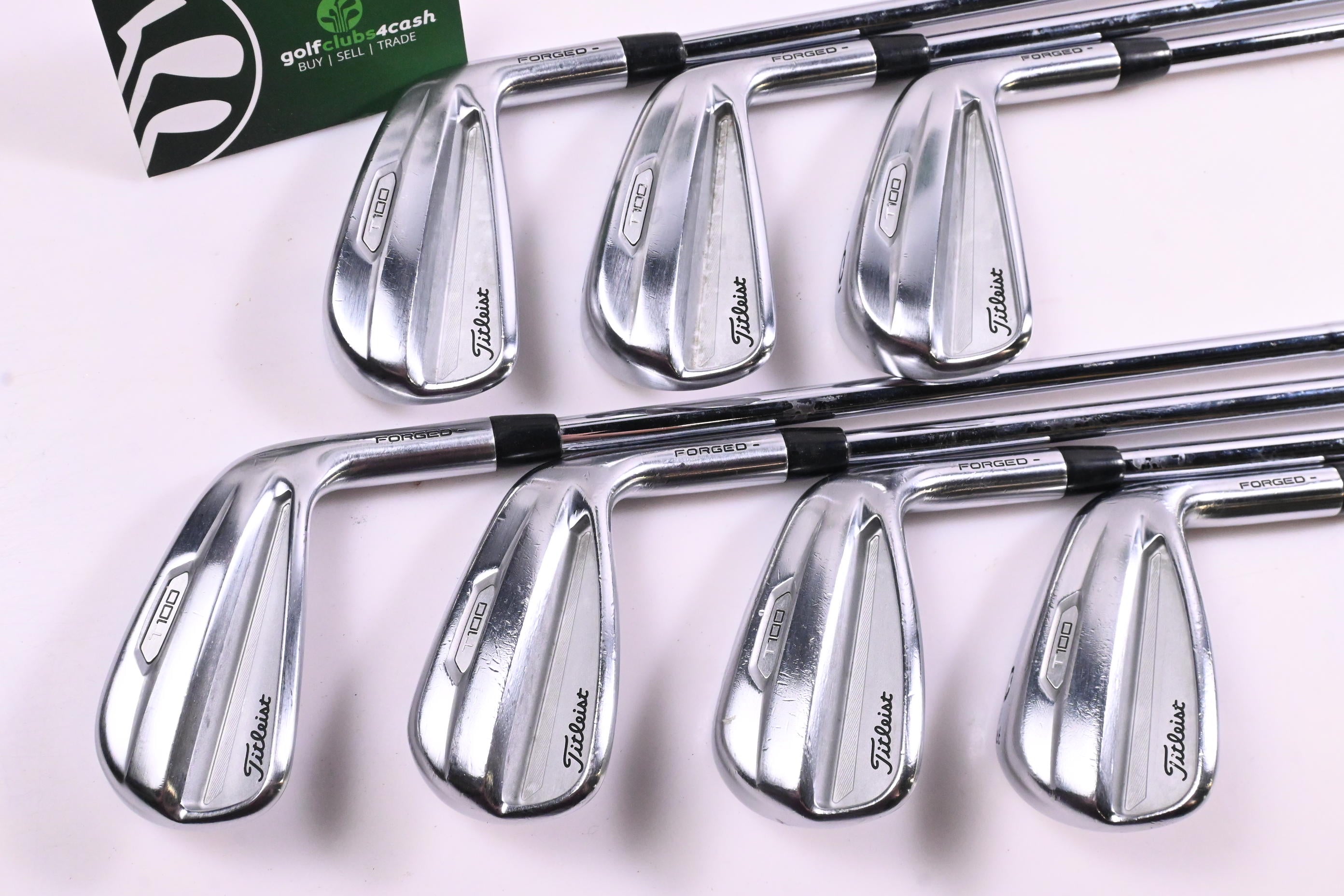 Titleist T100 2021 Irons / 4-PW / Stiff Flex AMT Black S300 Shafts