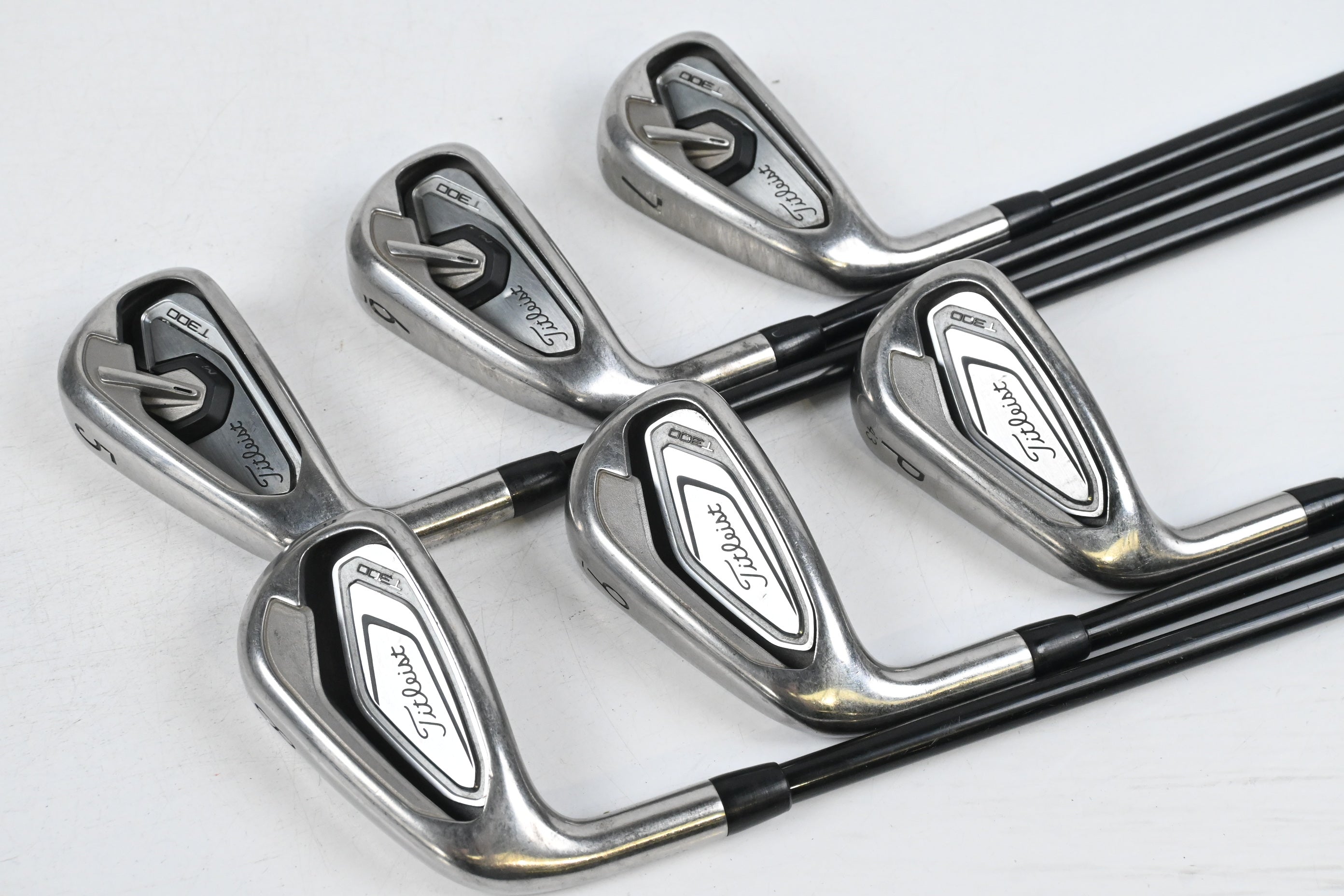 Left Hand Titleist T300 2019 Irons / 5-PW / Regular Flex Tensei AV Red Shafts