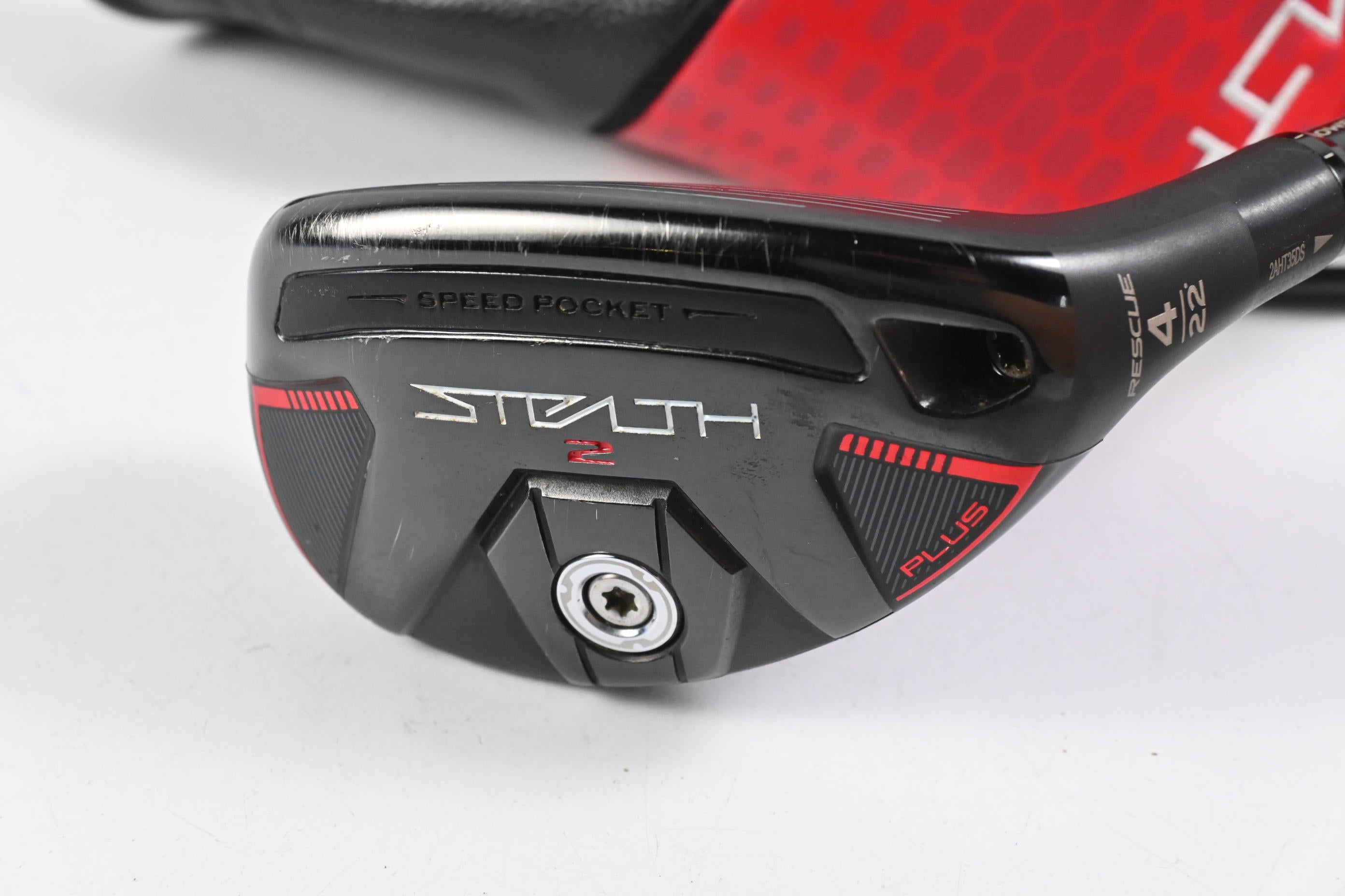 Taylormade Stealth 2 Plus #4 Hybrid / 22 Degree / Stiff Flex Kai'li Red 85 Shaft