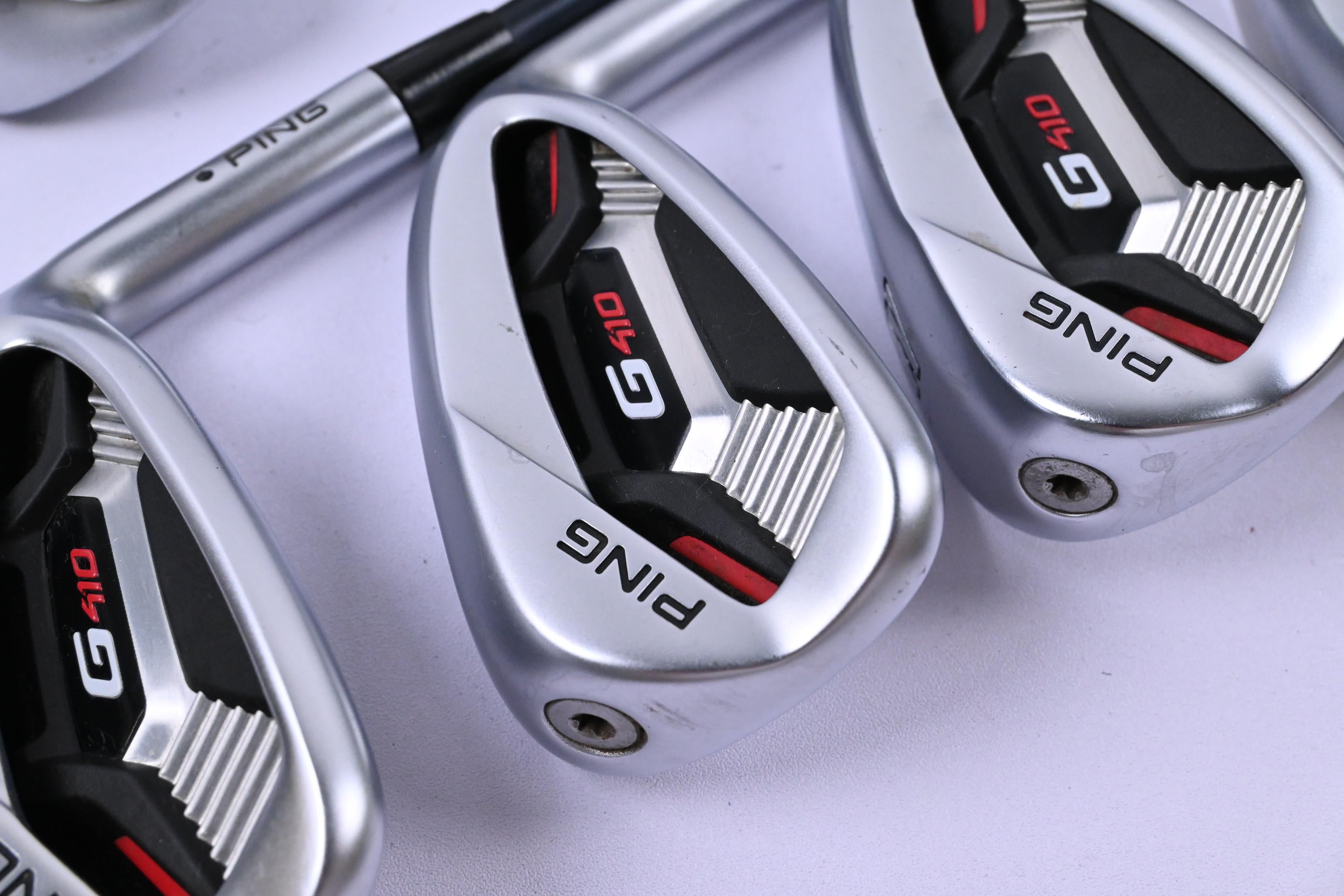 Ping G410 Irons / 5-PW+SW / Black Dot / Senior Flex Ping Alta CB Red Shafts