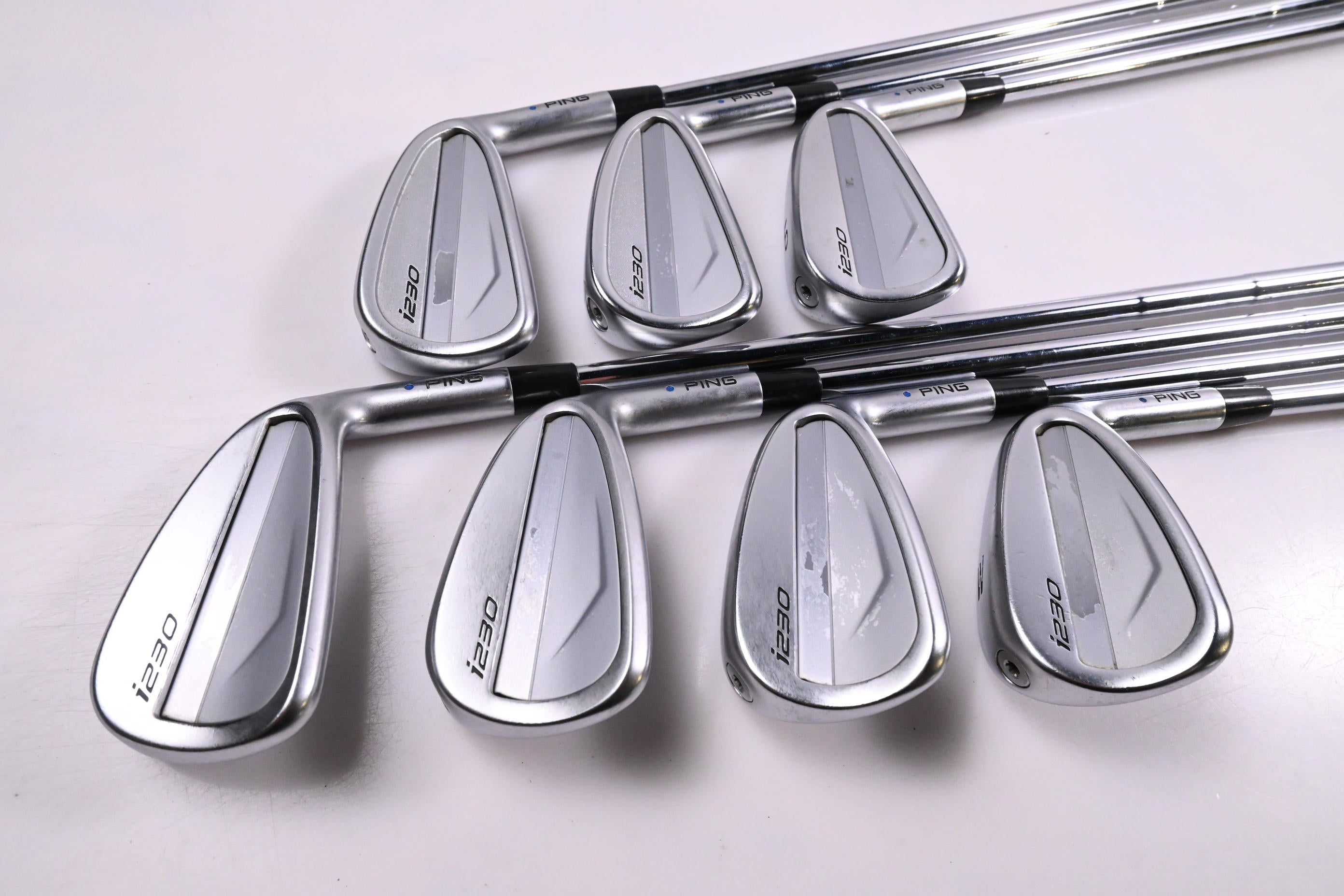 Ping i230 Irons / 4-PW / Blue Dot / Stiff Flex Dynamic Gold 105 S300 Shafts