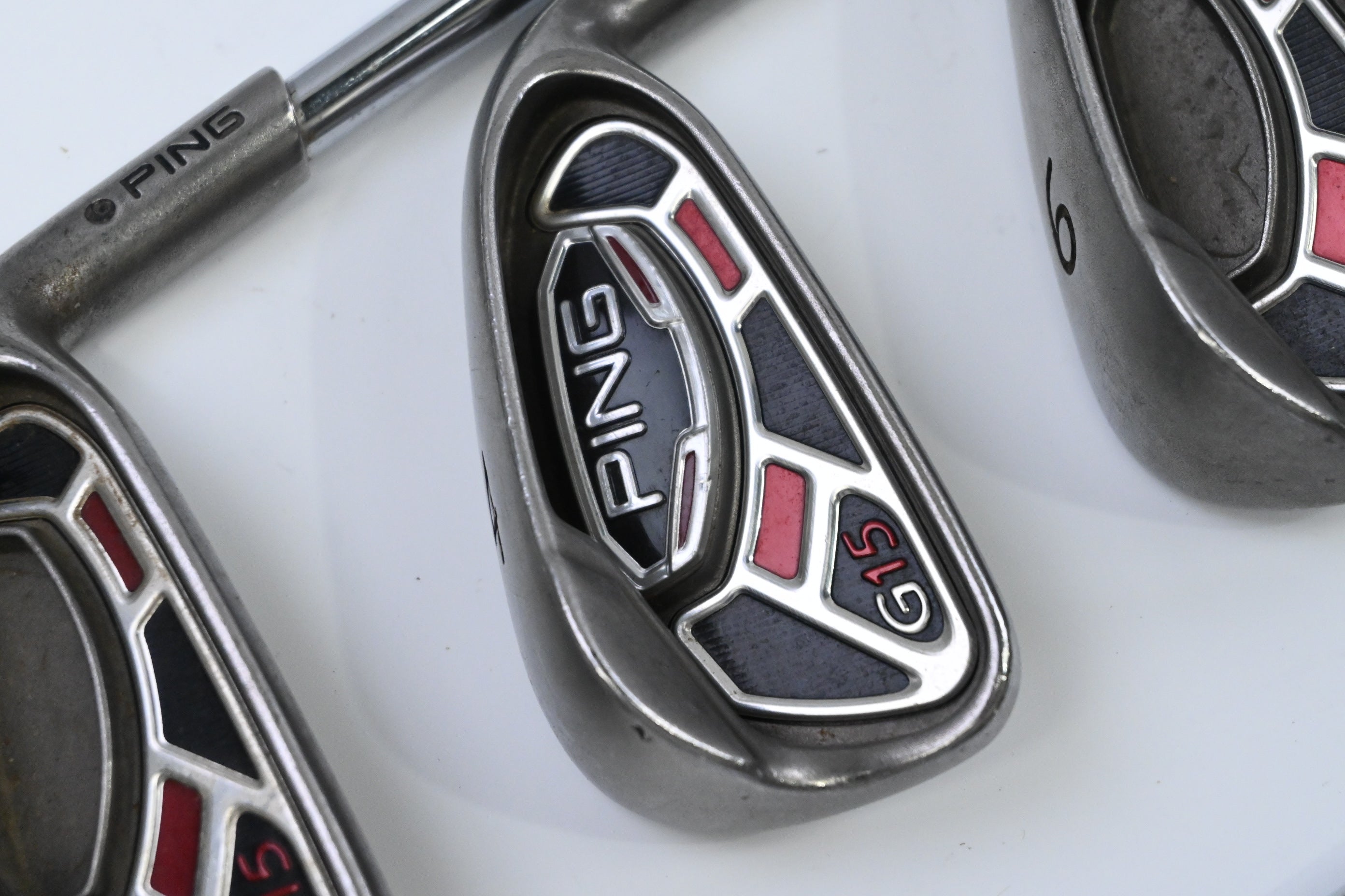 Ping G15 Irons / 4-PW / Black Dot / Regular Flex Ping AWT Shafts