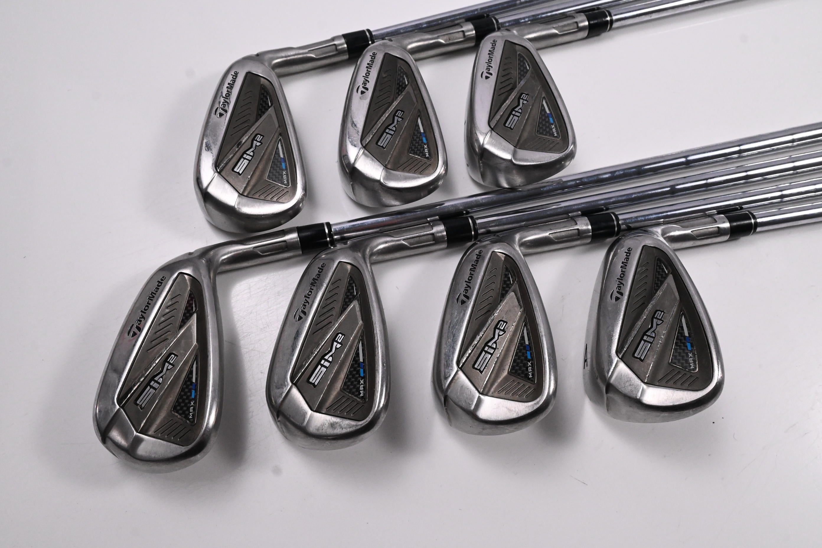 Taylormade SIM2 Max Irons / 5-PW+GW / Stiff Flex KBS Tour 120 Shafts