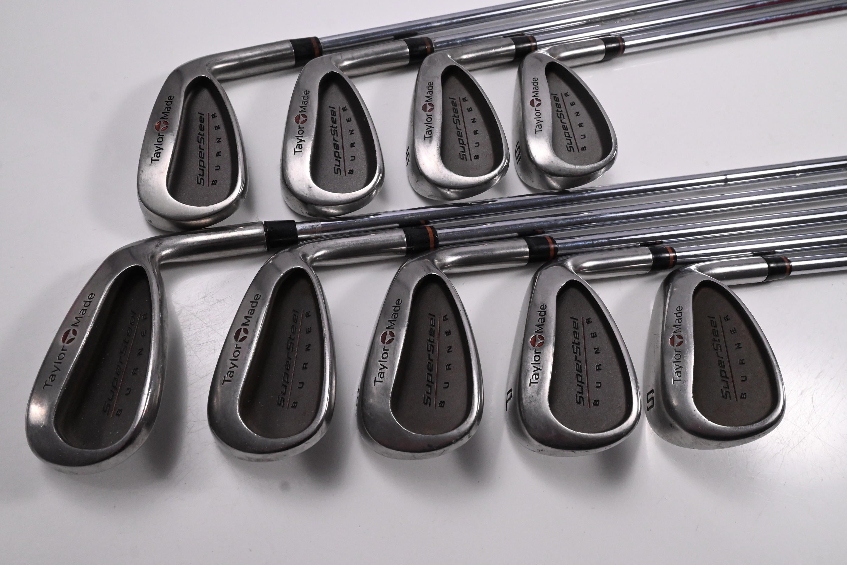 Taylormade Supersteel Irons / 3-PW+SW / Regular Flex Taylormade Rifle 80 Shaft