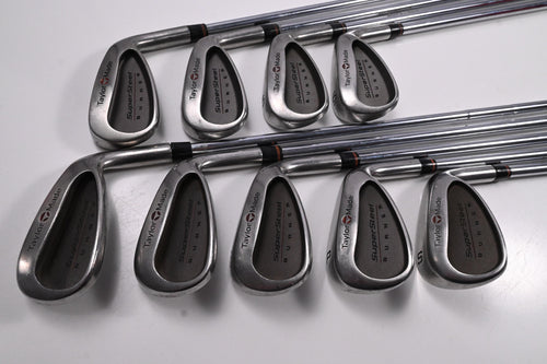 Taylormade Supersteel Irons / 3-PW+SW / Regular Flex Taylormade Rifle 80 Shaft