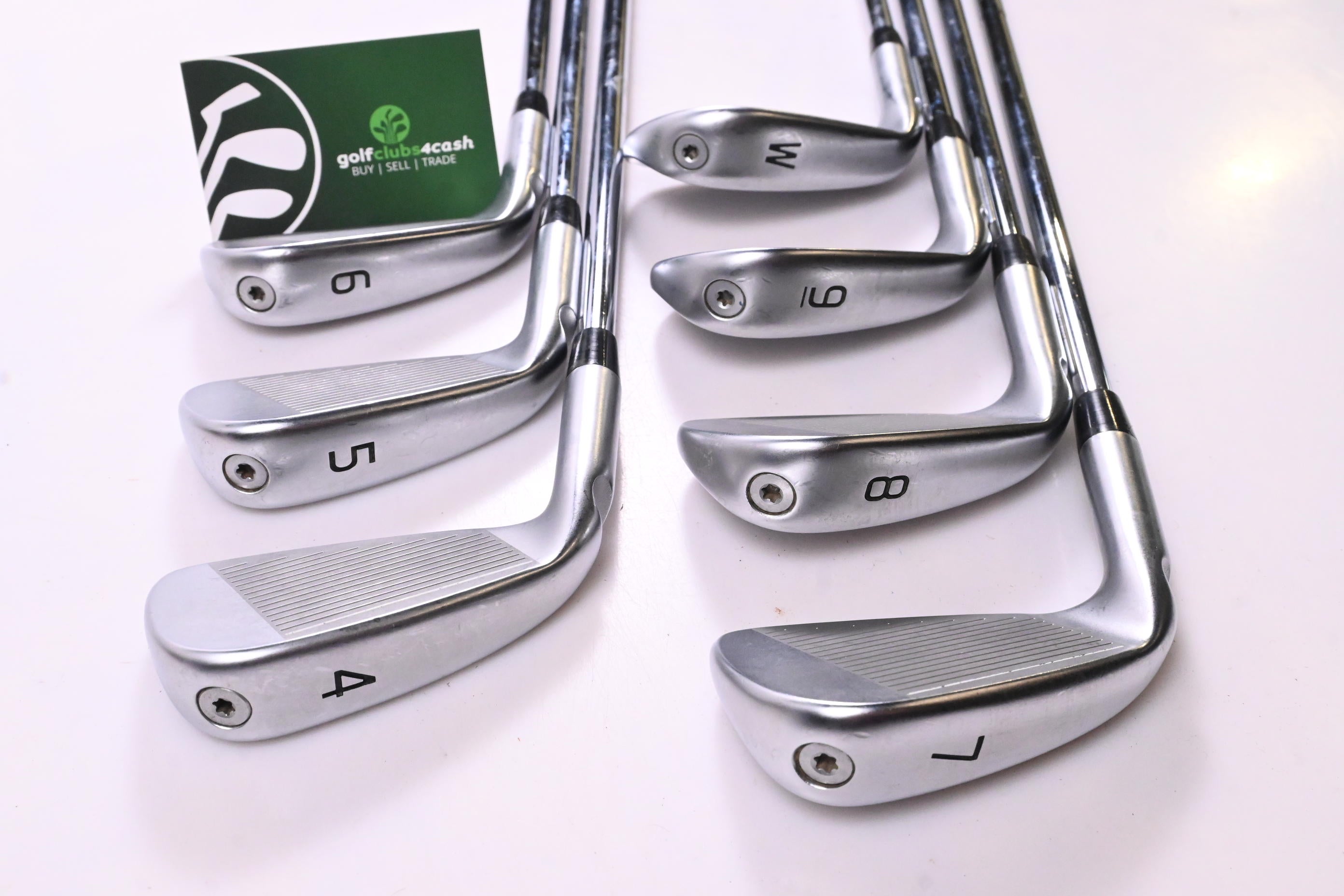 Ping i230 Irons / 4-PW / Orange Dot / Stiff Flex Ping AWT 2.0 Shafts