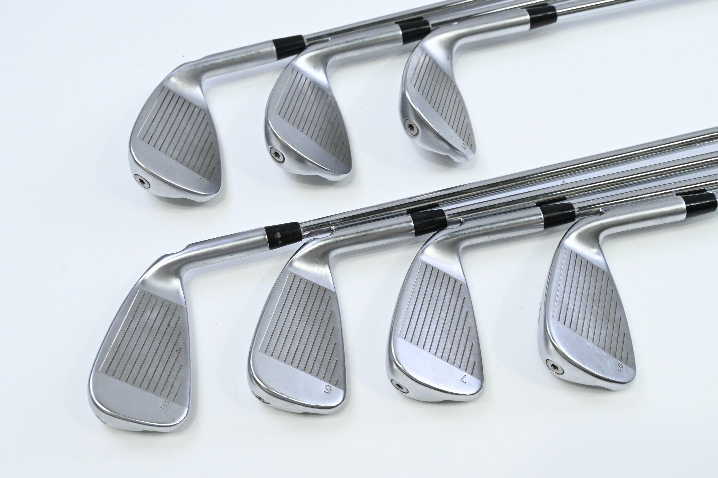 Left Hand Ping G425 Irons / 5-PW+SW / Blue Dot / Regular Flex Ping AWT 2.0